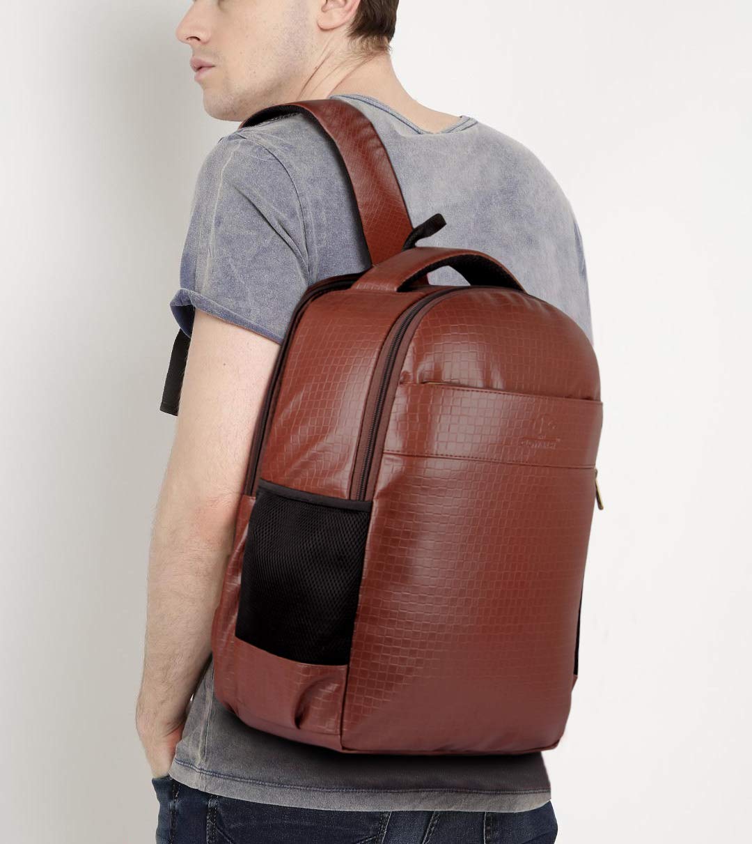 THE CLOWNFISH Rodimus 31 liters Backpack for Men | Laptop Bag | College Bag | 15.6 inch Laptop Bag |14 inch Laptop Bag (Caramel) - view 2