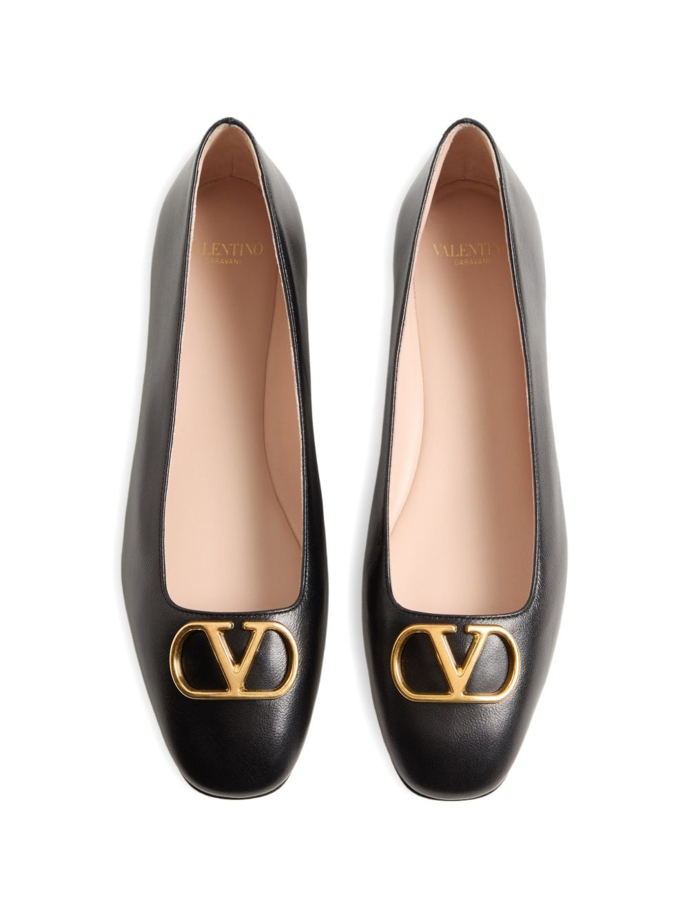 Valentino Garavani Flat shoes BLACK – Calf  Leather 100% - view 2