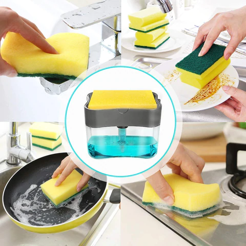 Fab Alchemy UPGRADED Liquid Soap Dispenser & Sponge Holder (WITH FREE SPONGE) - view 7