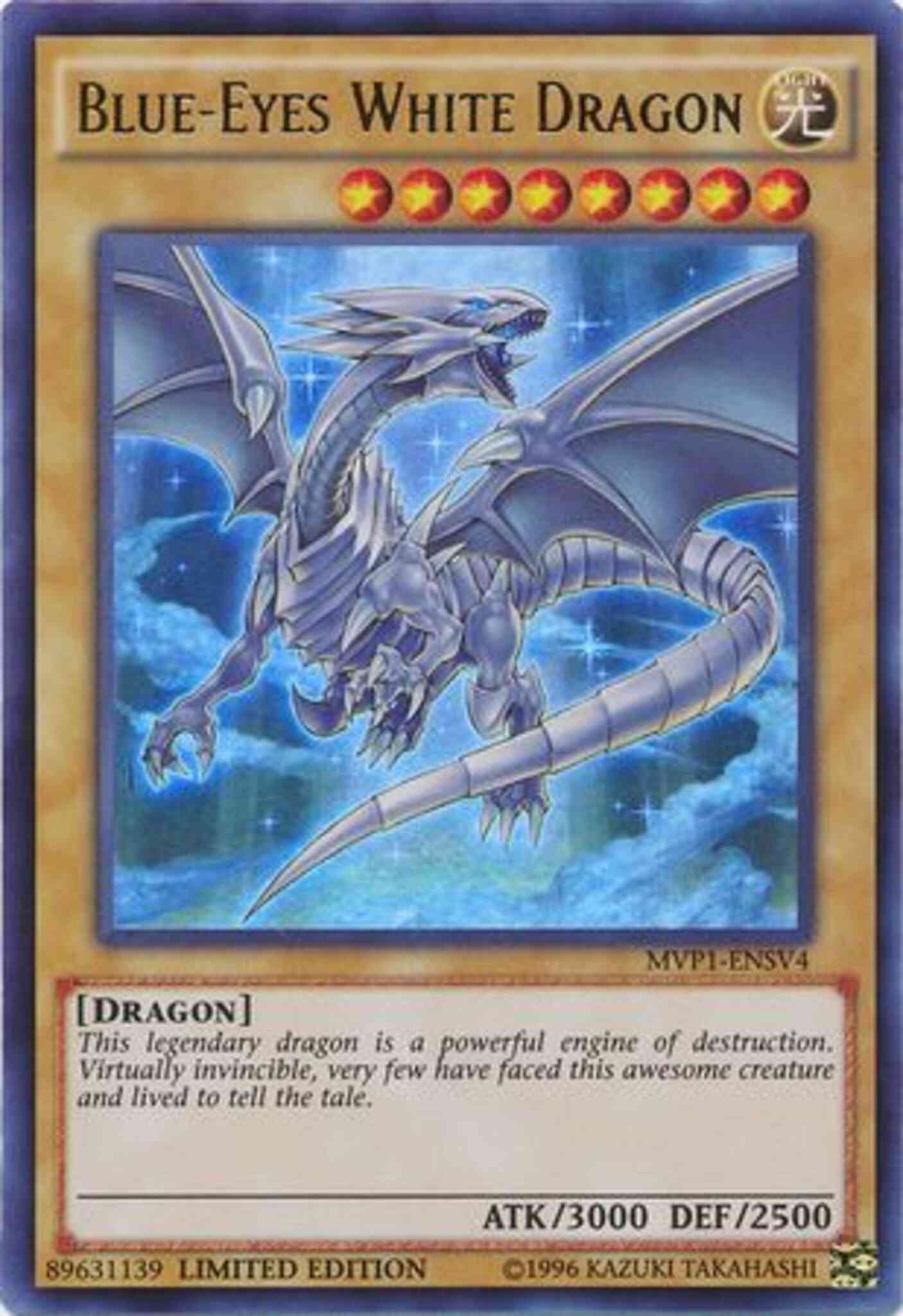 Yu-Gi-Oh! Blue-Eyes White Dragon - MVP1-ENSV4 - Ultra Rare - Limited