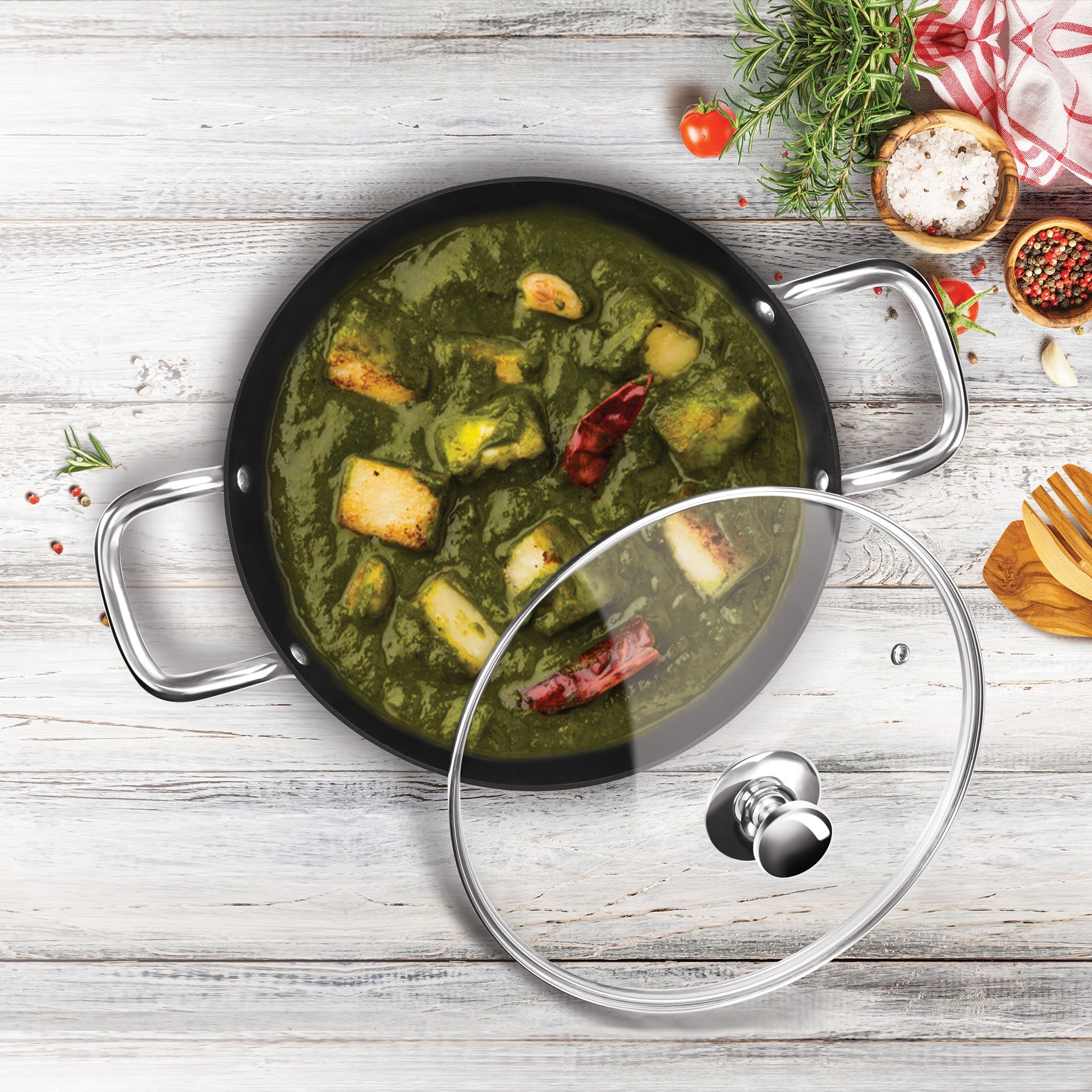 Non Stick Iron Kadhai (Milton Procook) – Black - view 2