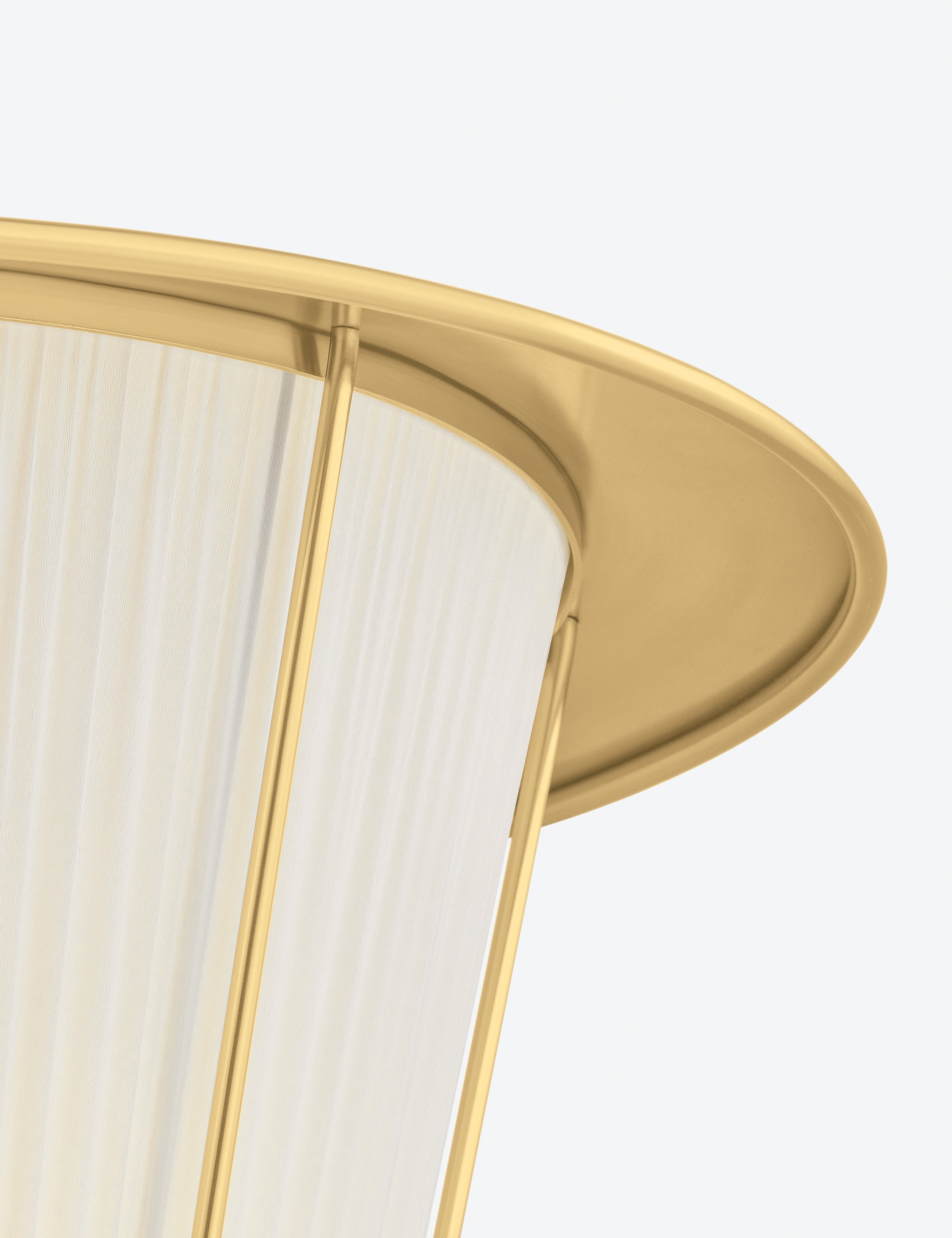 Lulu and Georgia Englert Pendant Light – Aged Brass and Ivory - view 11