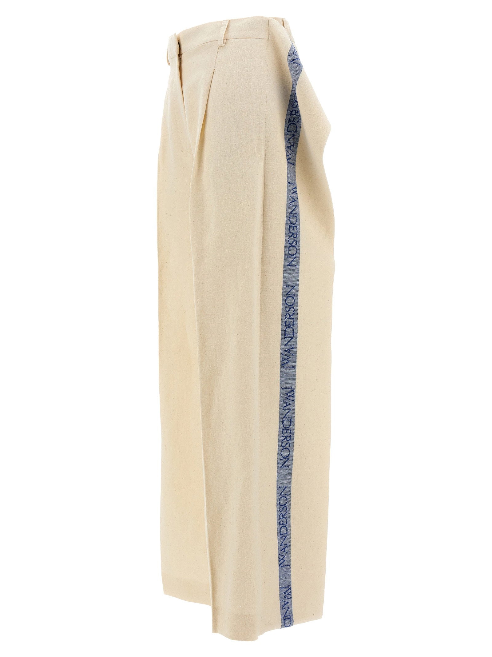J.w.anderson Logo Band Panel Pants – 50% linen, 50% cotton - view 3