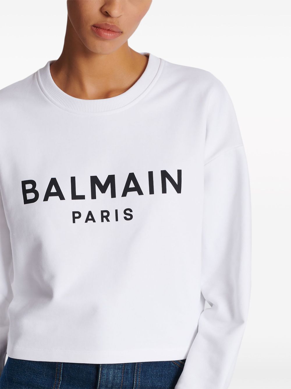 Balmain Logo-print cotton sweatshirt – Cotton 100% - view 2