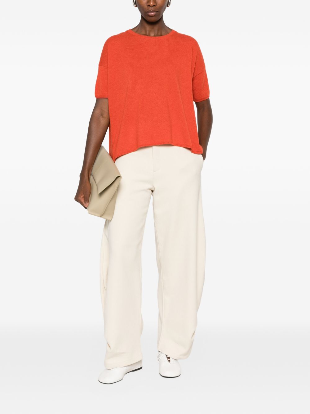 CT PLAGE Sweaters ORANGE – 100% Cashmere - view 4