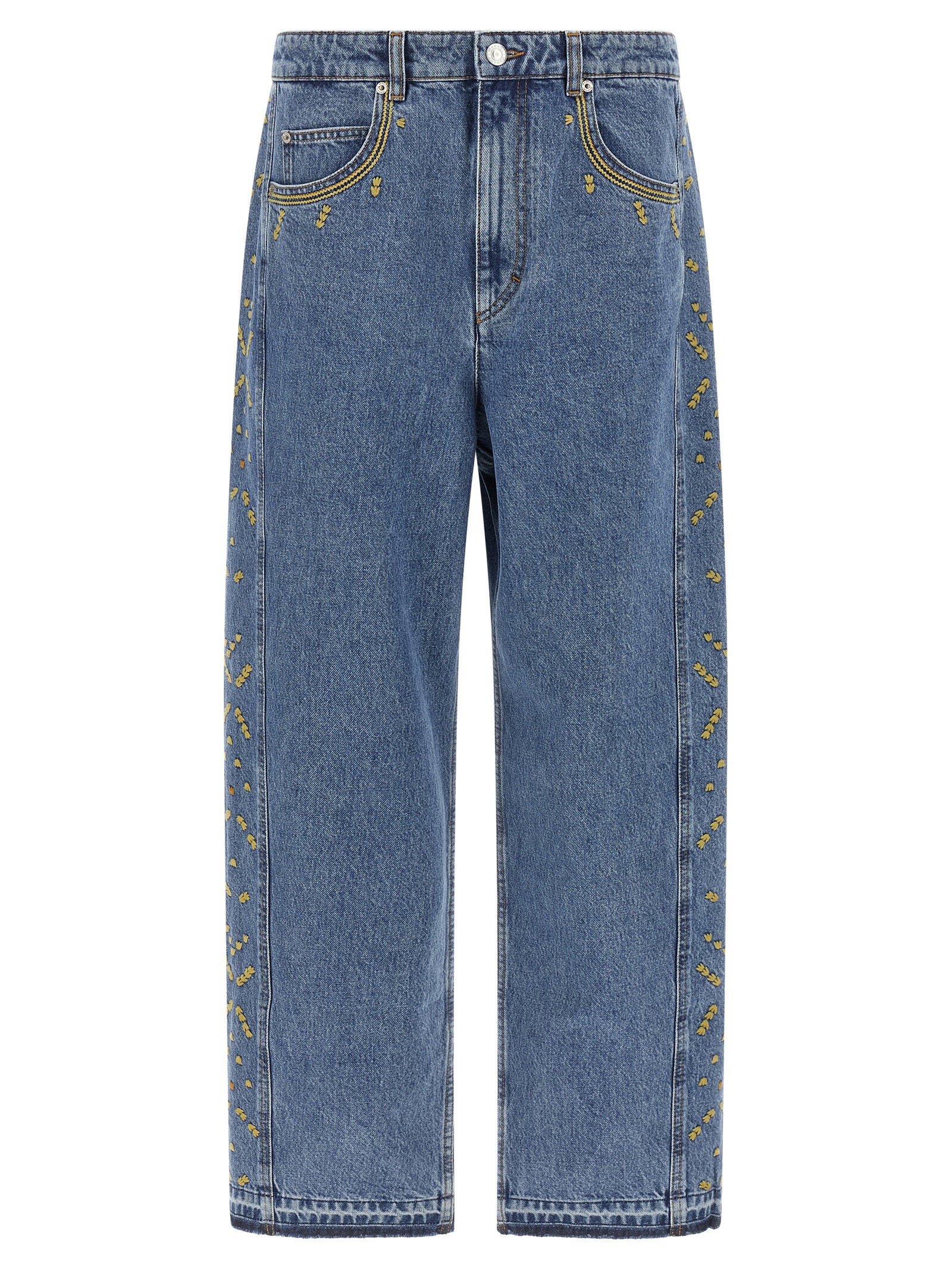 Marant Jorian Jeans With Embroideries – 100% cotton