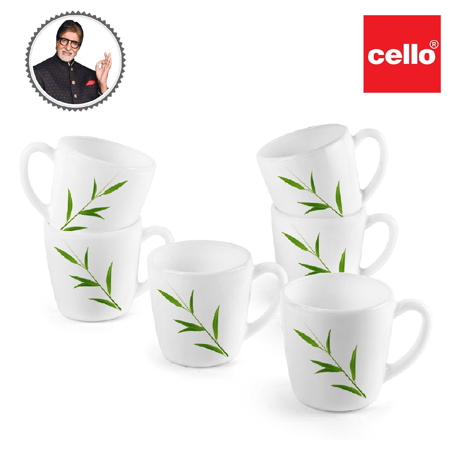 Cello Imperial Bamboo Grove Ricca Mugs, 6 Pieces - view 8