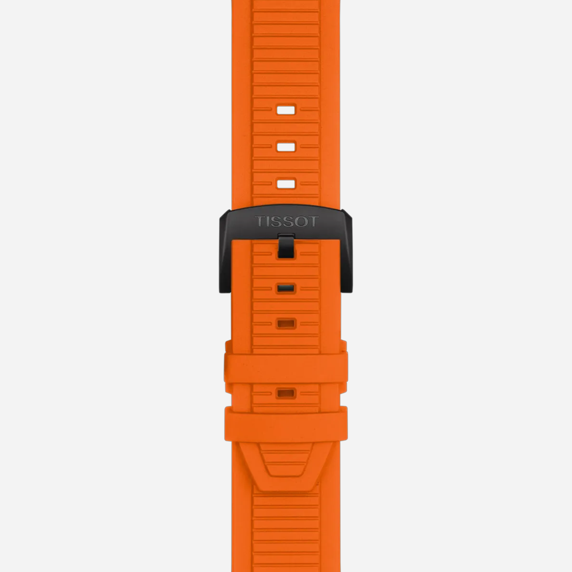 Tissot T-Race Orange Silicone Strap Black Dial 45mm Quartz Chronograph Watch - view 3