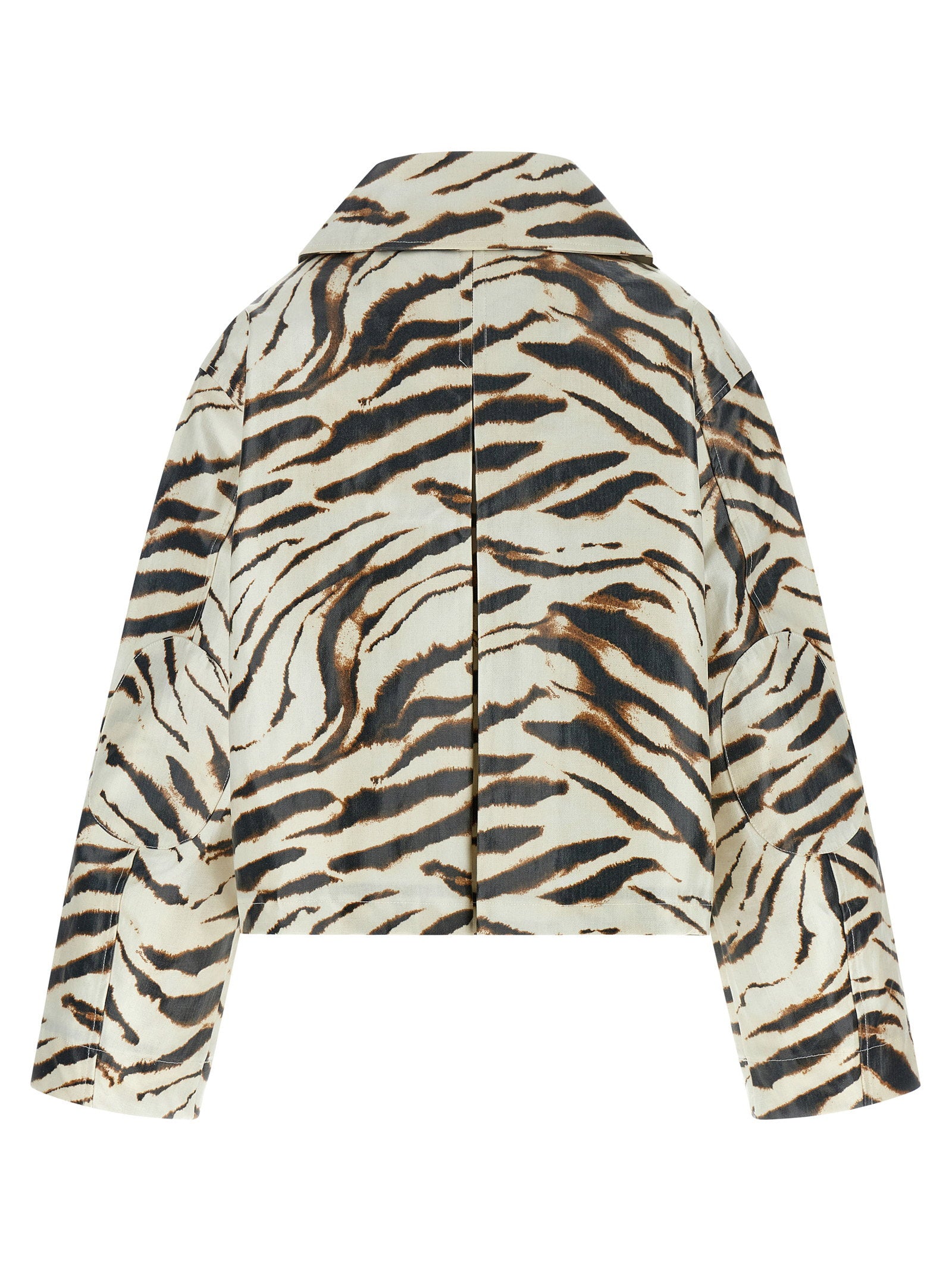 Ganni Laminated Fabric Jacket – 45% hee 37% co 18% pu - view 2