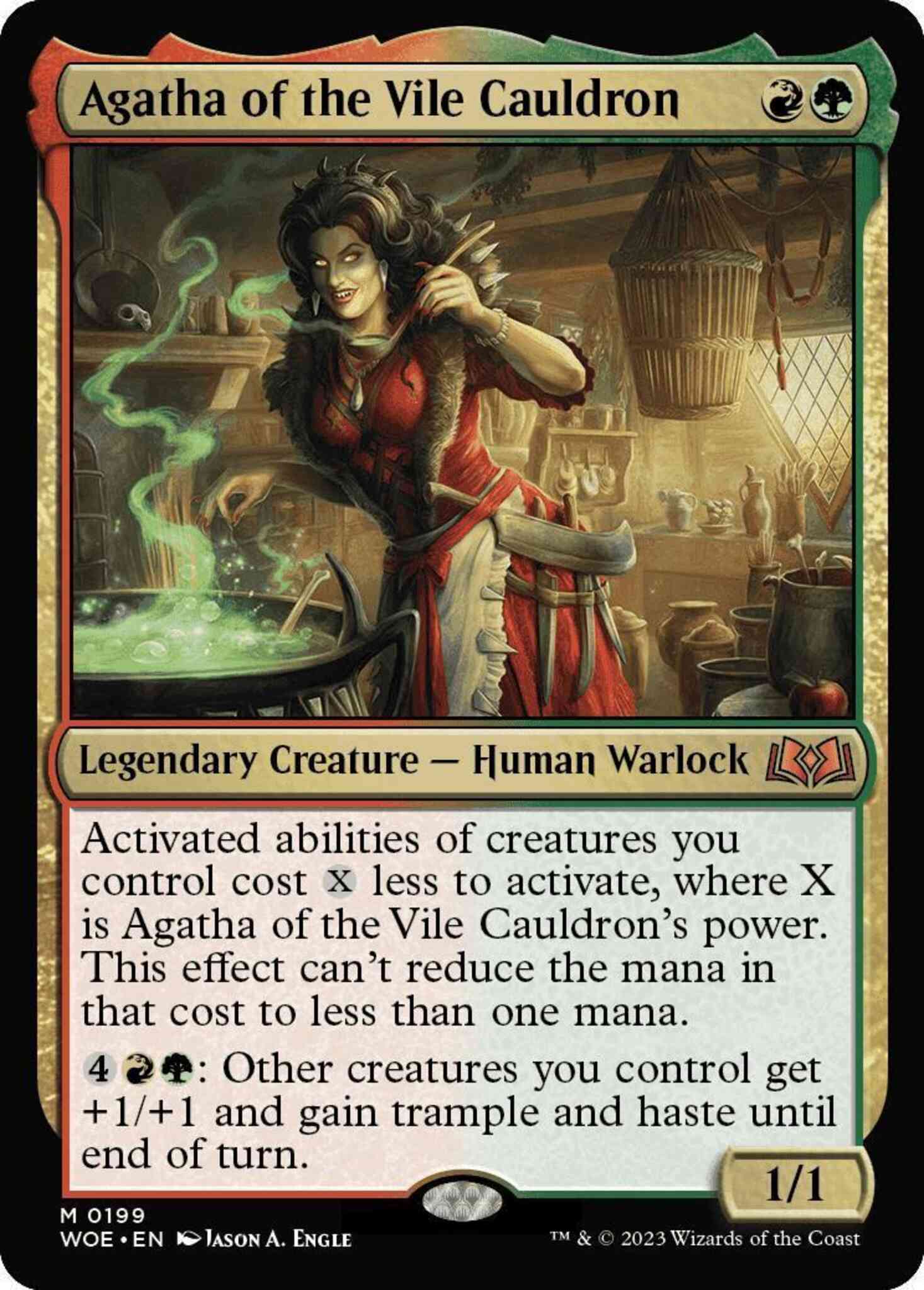 Vile cauldron 199 – Magic Agatha of the Vile Cauldron [199] [Wilds of Eldraine] [Non-Foil]