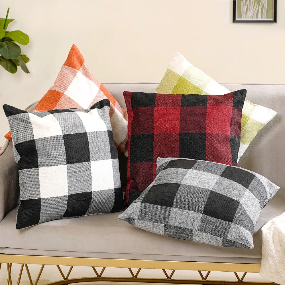 Nestasia Checked Cushion Cover Set of 2 - view 17
