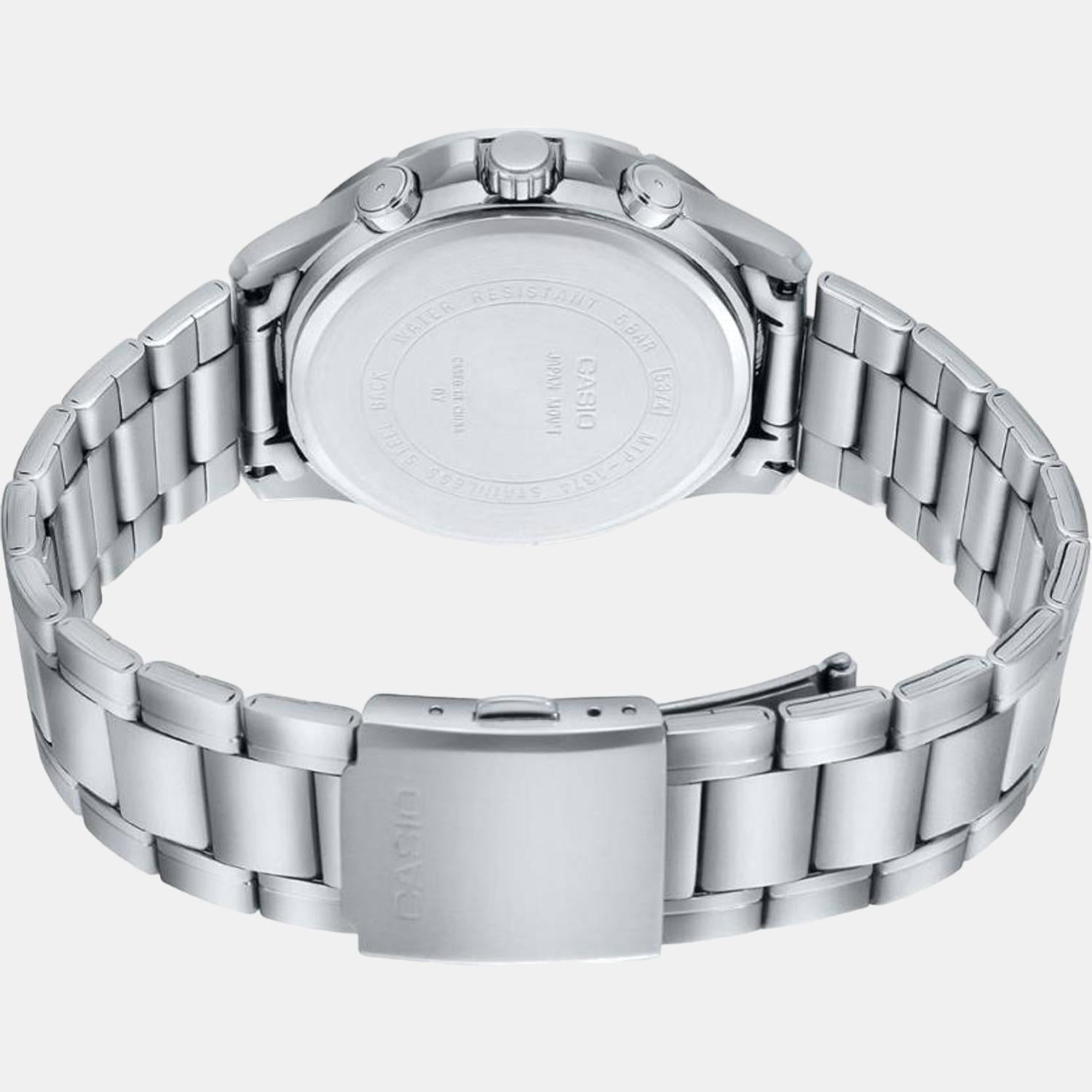 Casio Enticer Men Quartz Blue Dial Chronograph Stainless Steel Watch A1885 - view 4