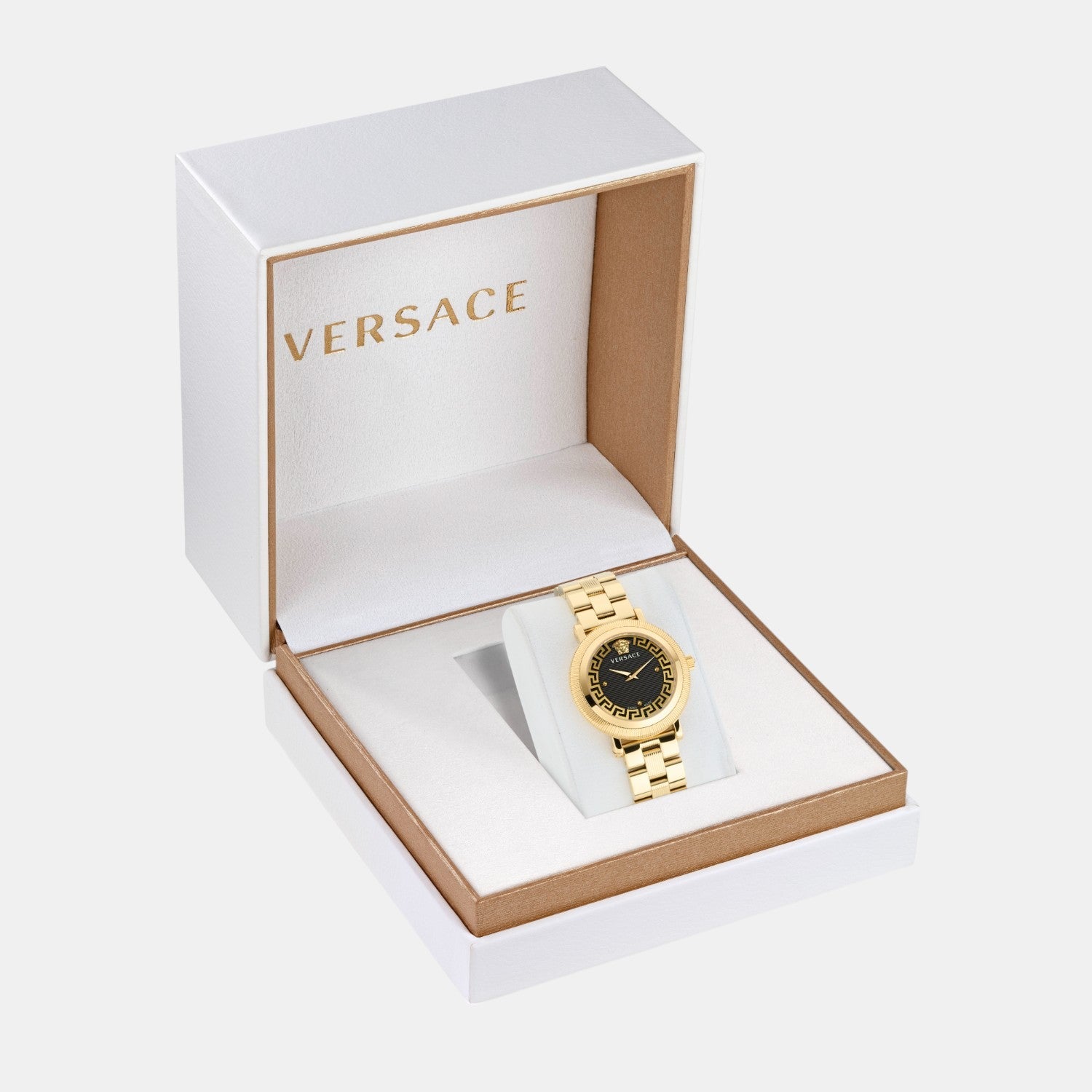 Versace Greca Flourish Women Quartz Black Dial Analog Stainless Steel Watch VE7F00623 - view 3