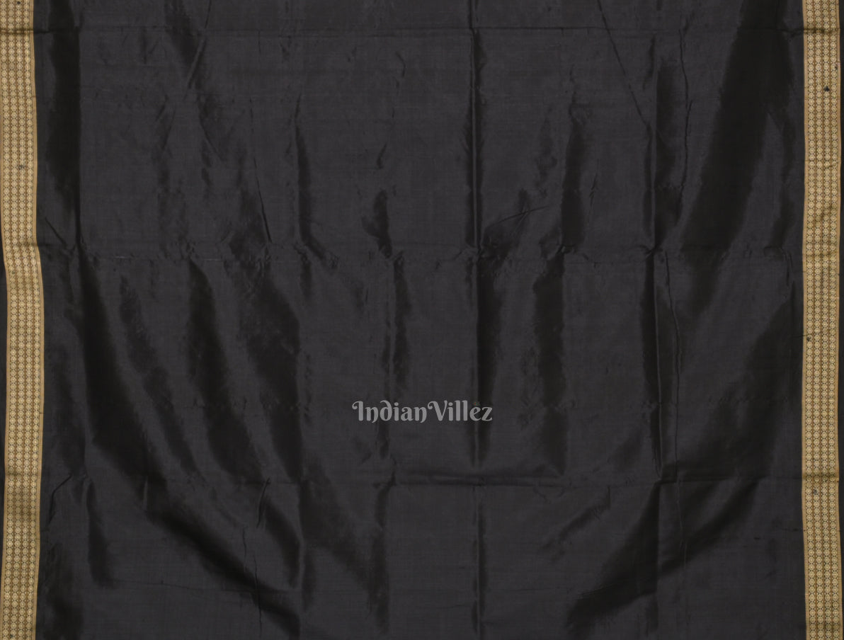 IndianVillèz Royal Blue Odia Barnamala Odisha Ikat Khandua Silk saree - view 5