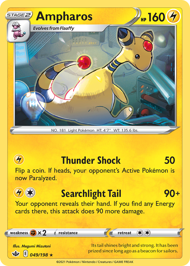 Rare swsh6-049 reverse – Pokémon Ampharos - 049/198 - Rare [swsh6-049] [Reverse Holo] - Ampharos - 049/198 - Rare