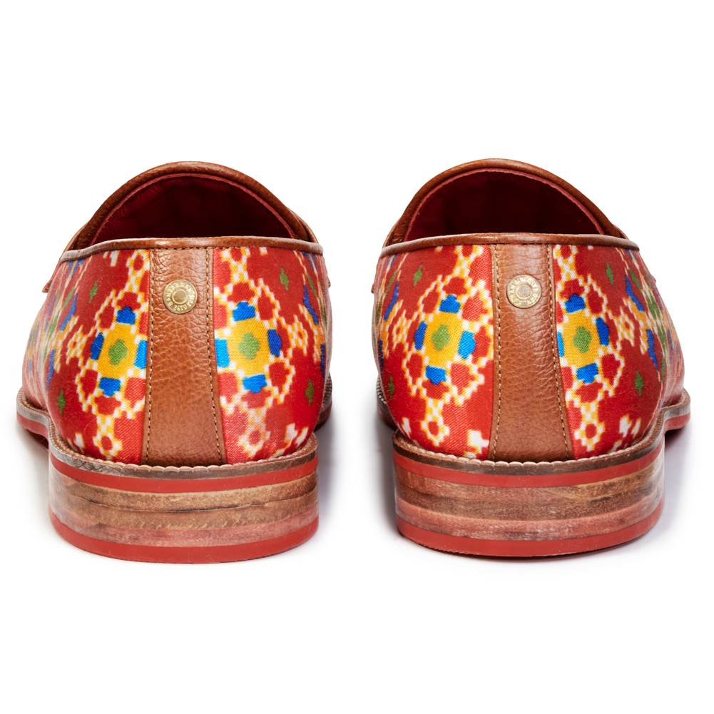 Banjaaran India Patola Loafers Men - Crimson - view 2
