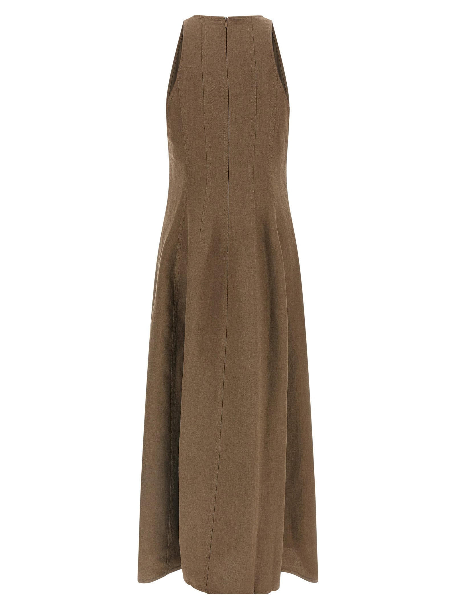 Brunello Cucinelli A-line Dress – 72% viscose, 28% linen - view 2