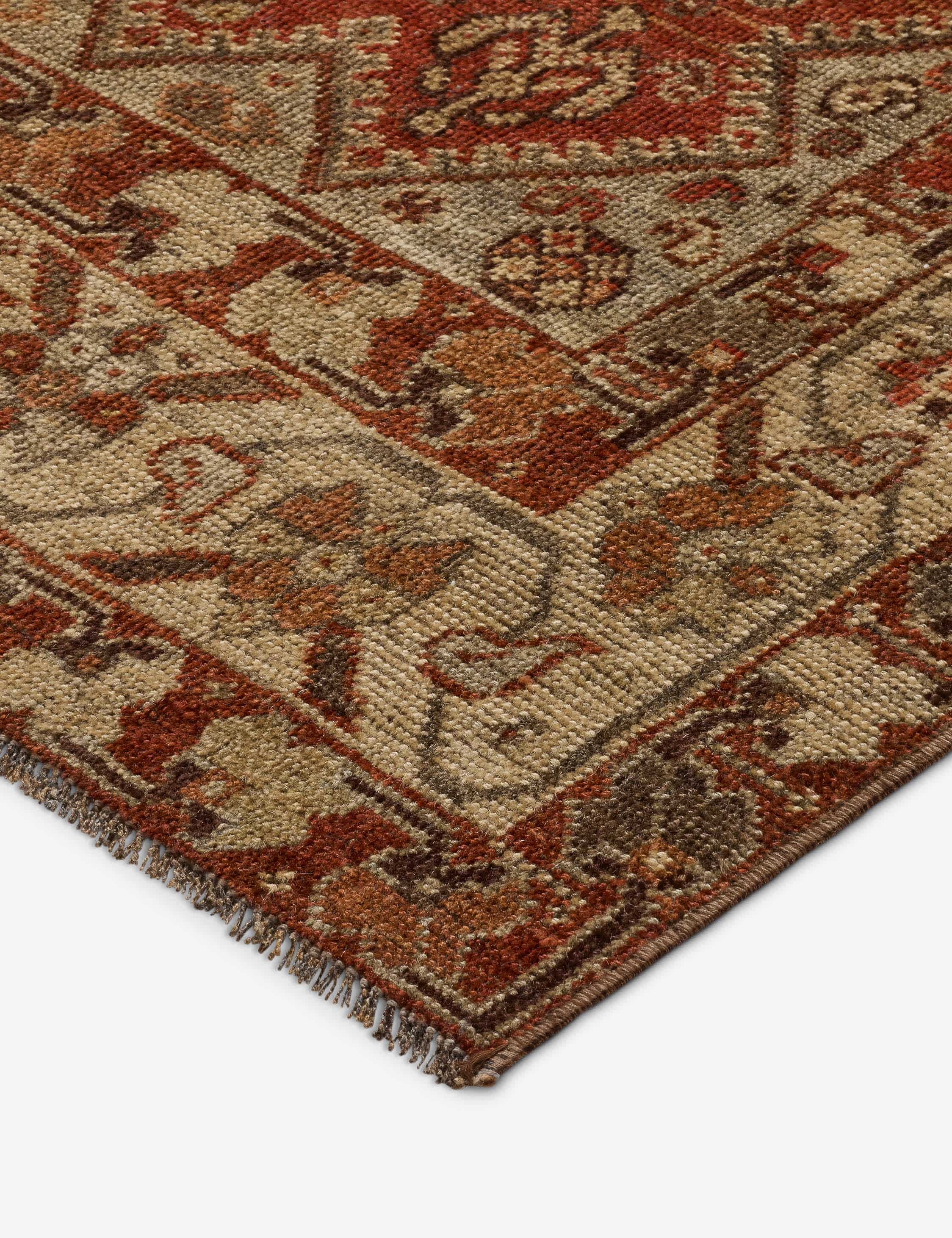 Lulu and Georgia Vintage Turkish Hand-Knotted Wool Rug No. 611, 6'1" x 9'3" - view 2