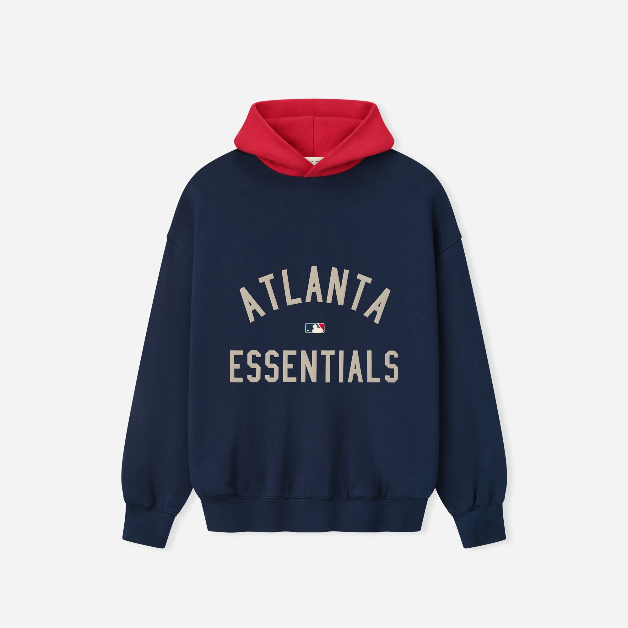 Fear Of God SS25 ESSENTIALS Braves Hoodie Navy/red