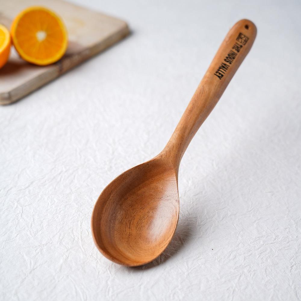 The Indus Valley Neem Wood Cooking Spoon – Stir Oval (30cm | Handmade | 100% Natural)