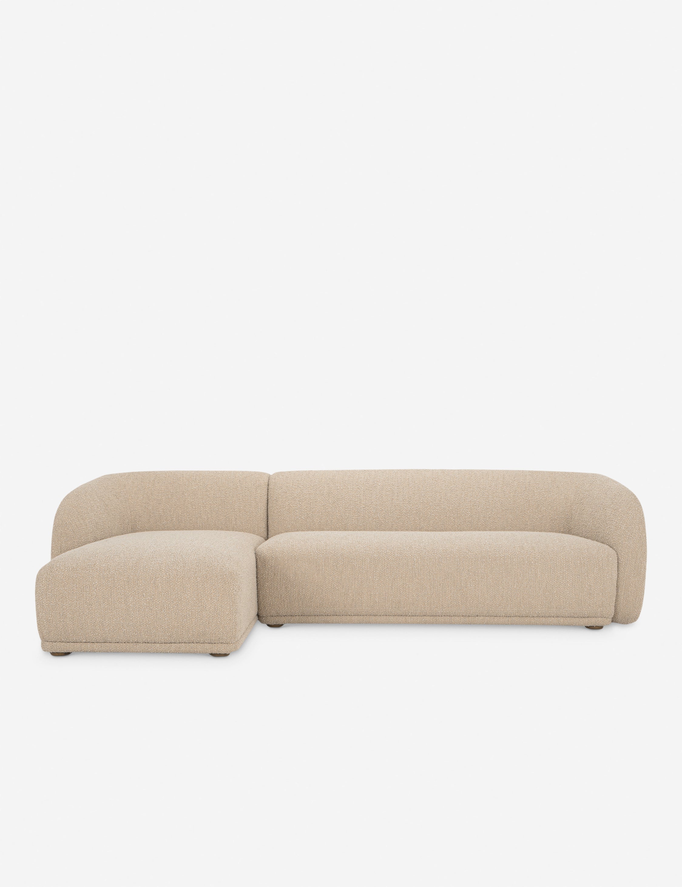 Lulu and Georgia Orza Sectional Sofa – Taupe Boucle - view 2