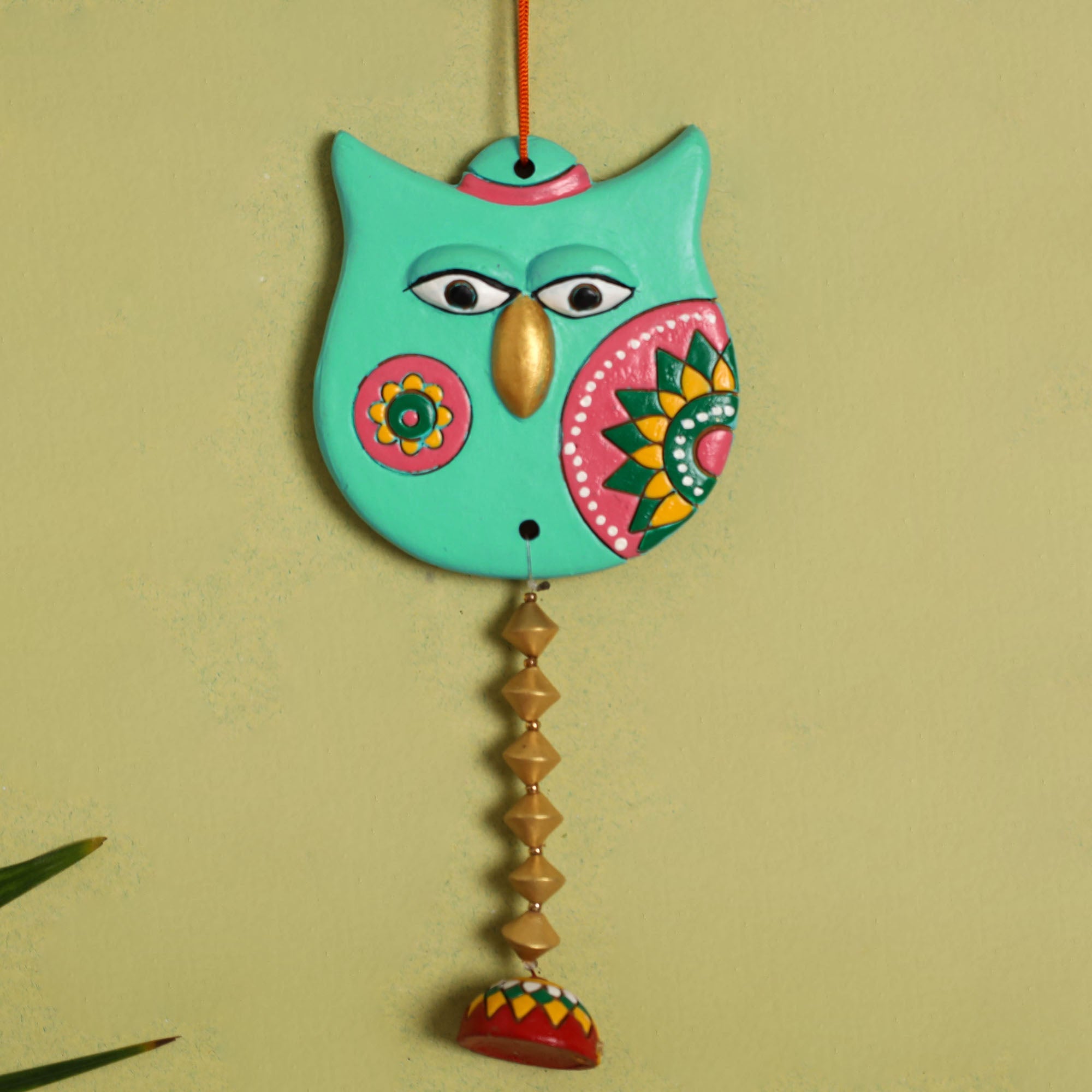 KHUSHBASH - HAPPY LOOM OF EAST Bishnupur Handpainted Terracotta Wall Hanging 82 - view 3