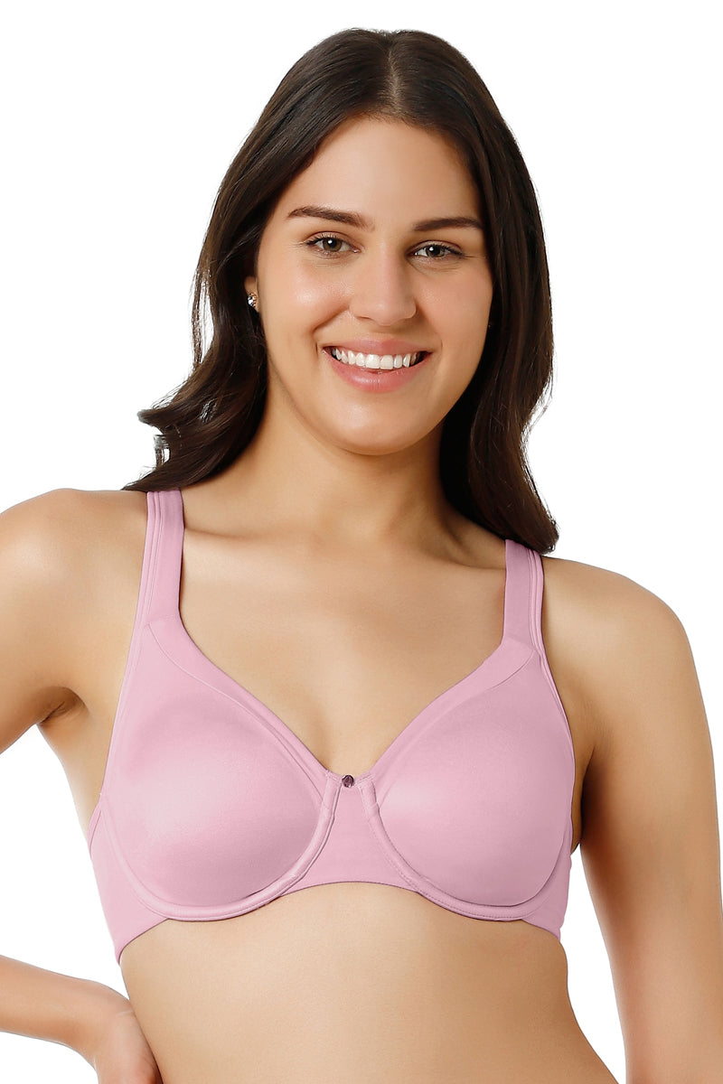 Amante Contour Support Non-padded Wired Bra - Pink Nectar