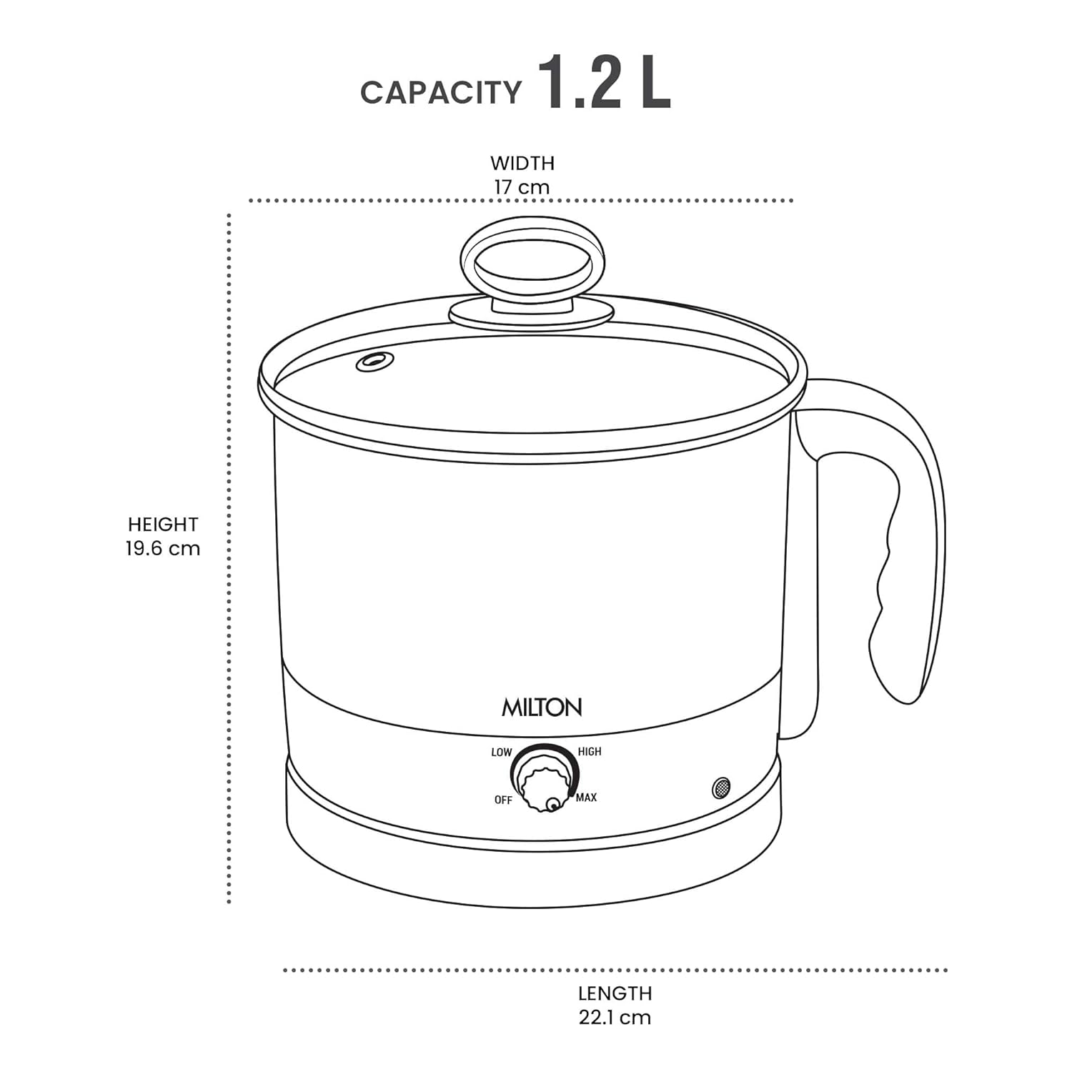 Go Electro 1.2 L Cooker (Milton) - view 7