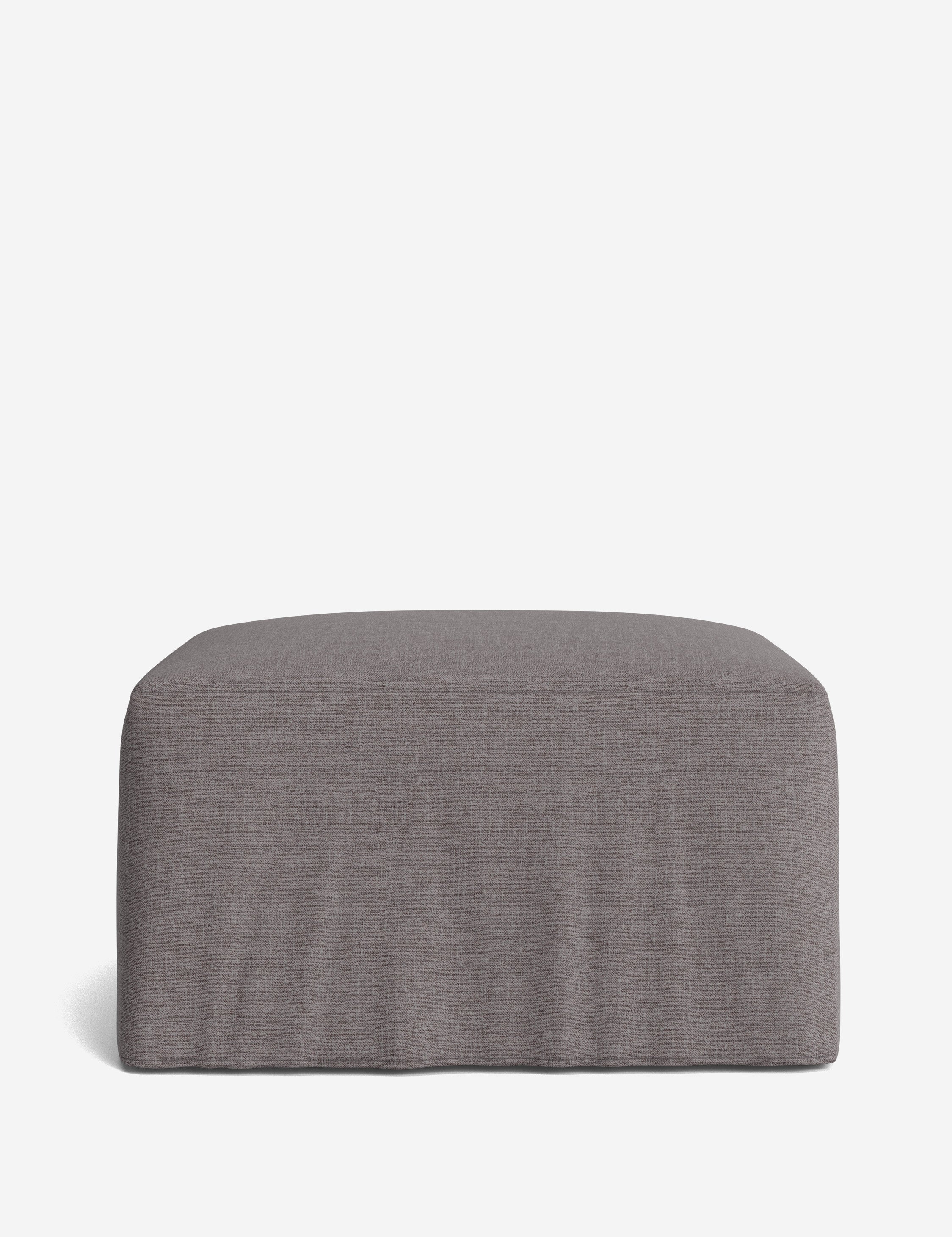 Lulu and Georgia Portola Slipcover Ottoman - view 8