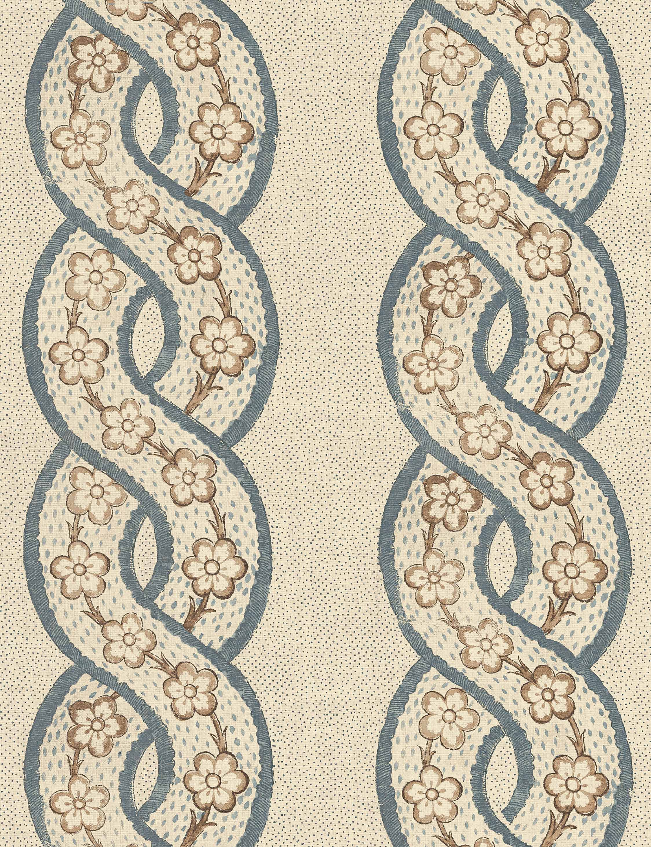 Lulu and Georgia Whitby Tea Stained Linen Fabric by Nathan Turner - view 2
