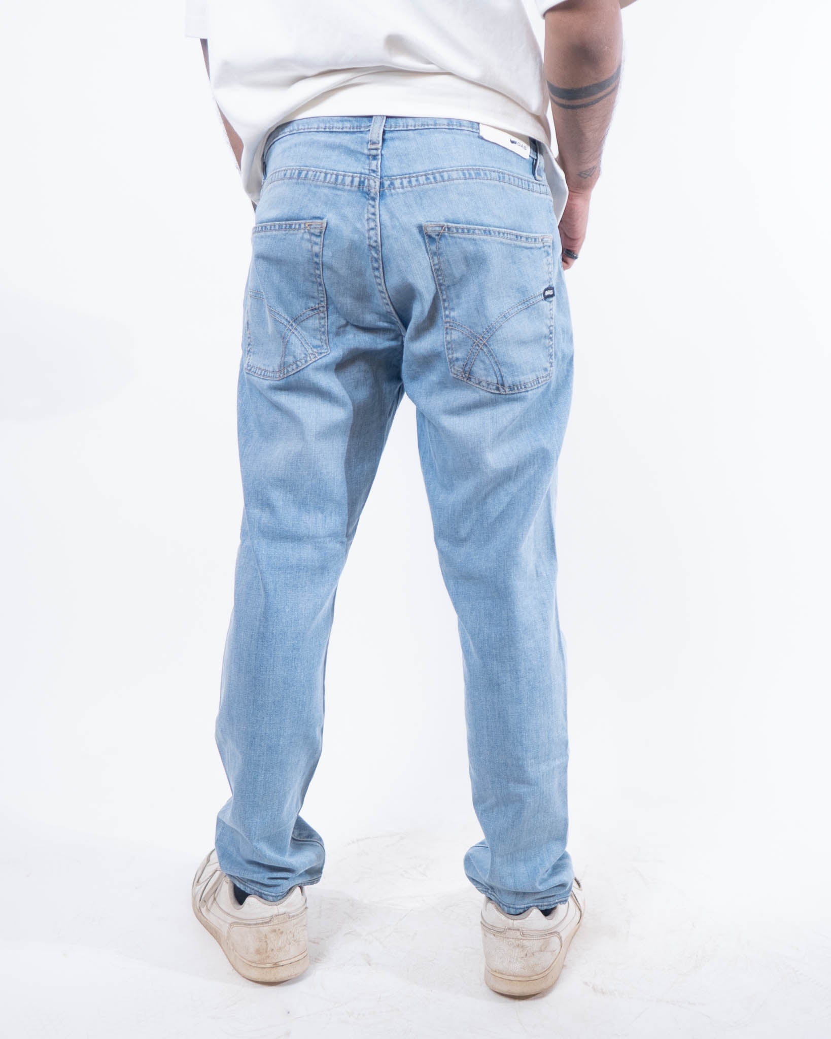 GAS Straight Fit Mid-rise Denim - light Blue - view 3