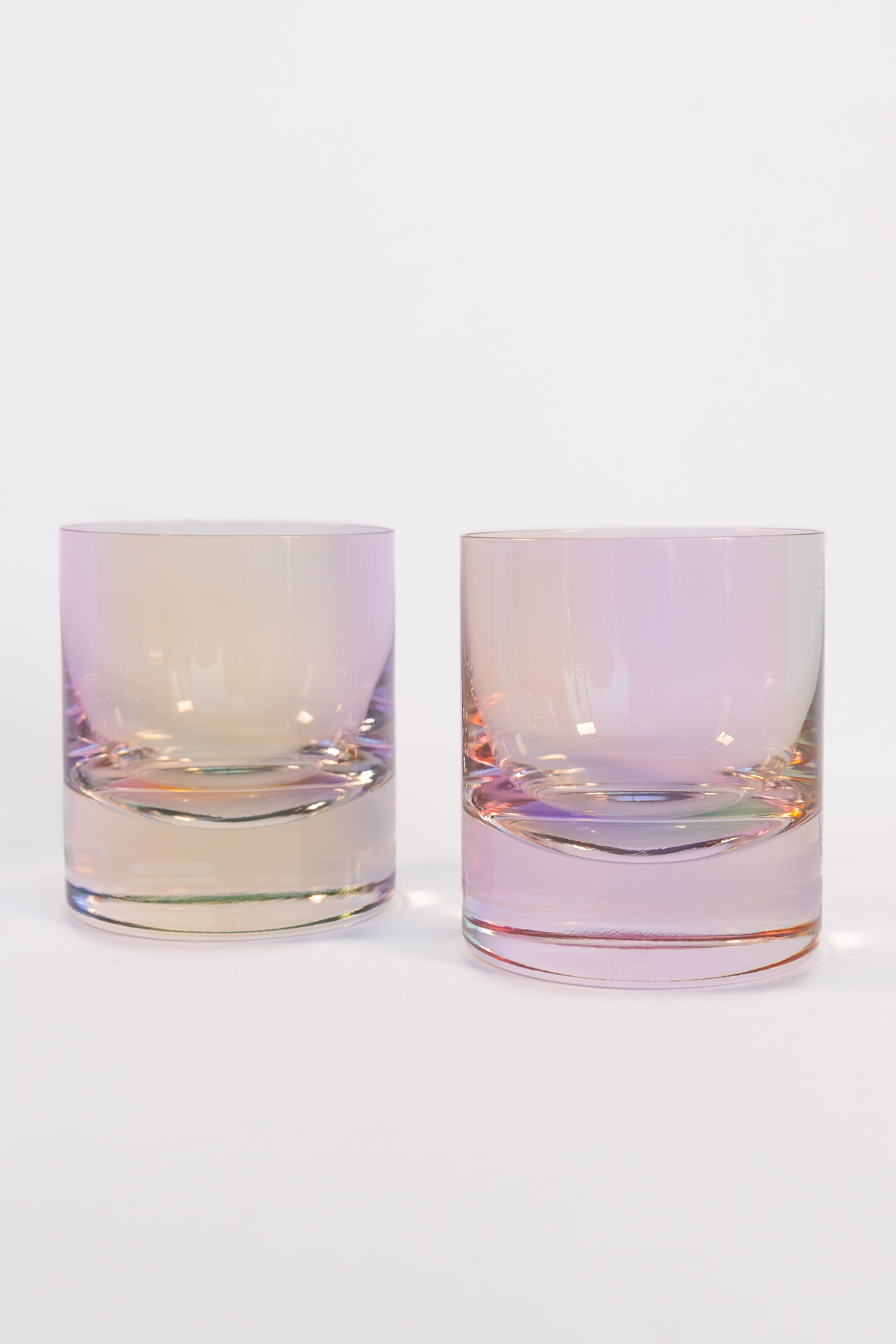 Estelle Colored Glass Estelle Colored Rocks Glass - Set of 2 {Iridescent}
