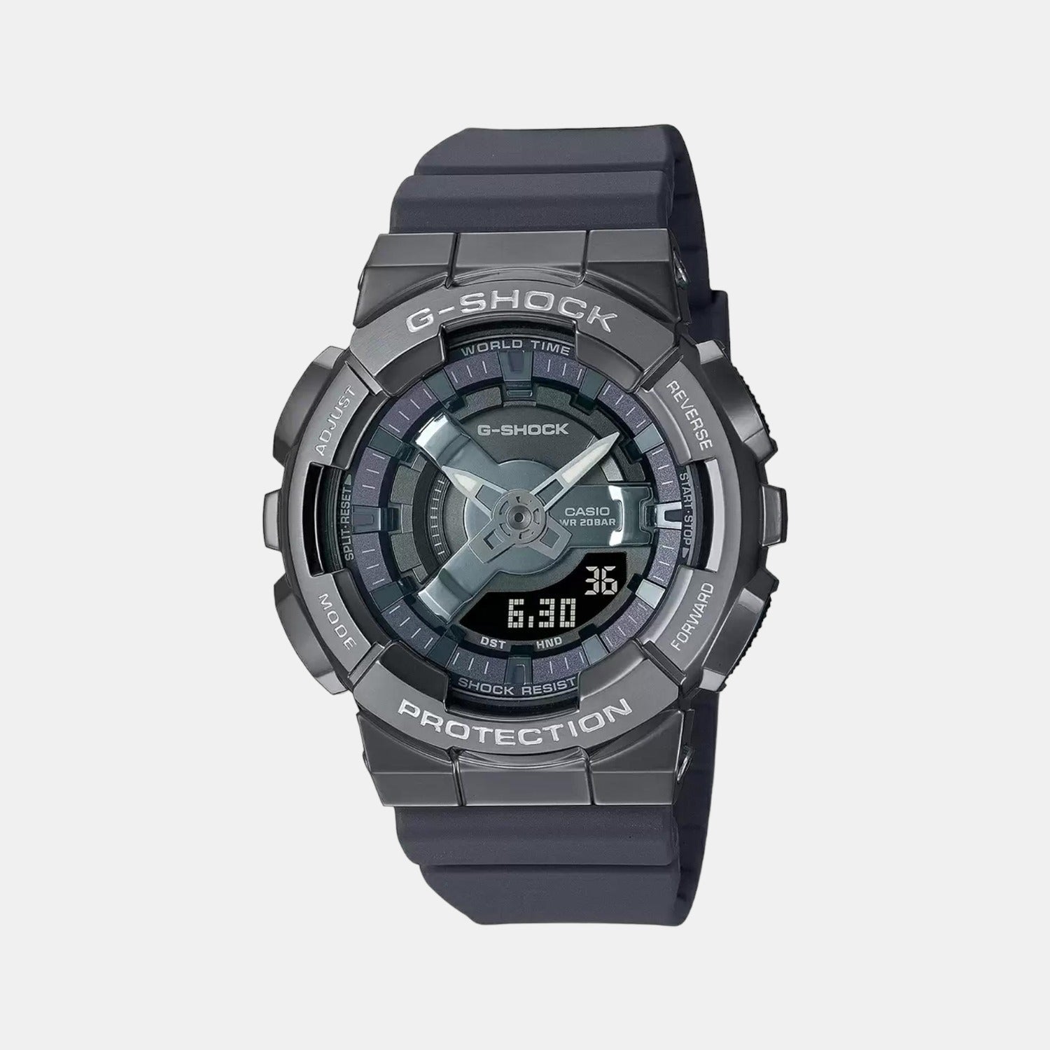 Casio G-Shock Men Quartz Grey Dial Analog-Digital Resin Watch G1317