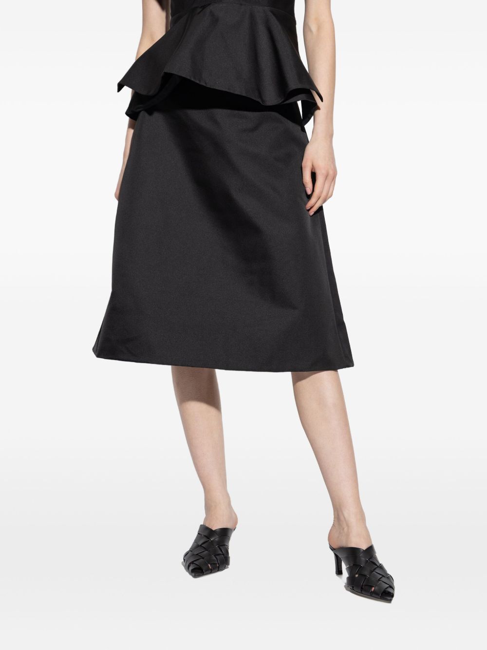 Alexander McQueen Satin A-line skirt – Polyester 61%, Silk 39% - view 2