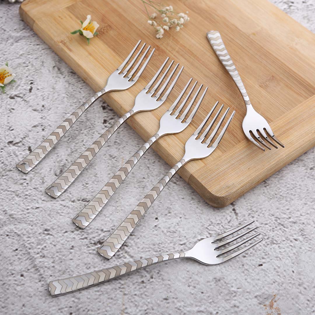 Wonderchef Roma Dinner Fork - Laser Etching - Set of 6 pcs