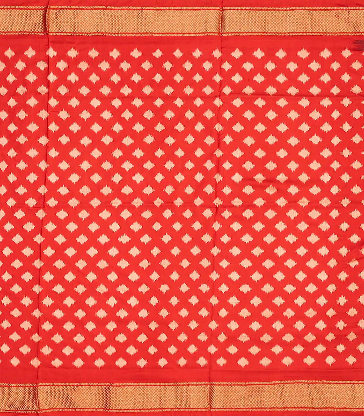 RmKV Black Handloom Pochampally Ikat Silk Saree With Red Border-Black - view 4