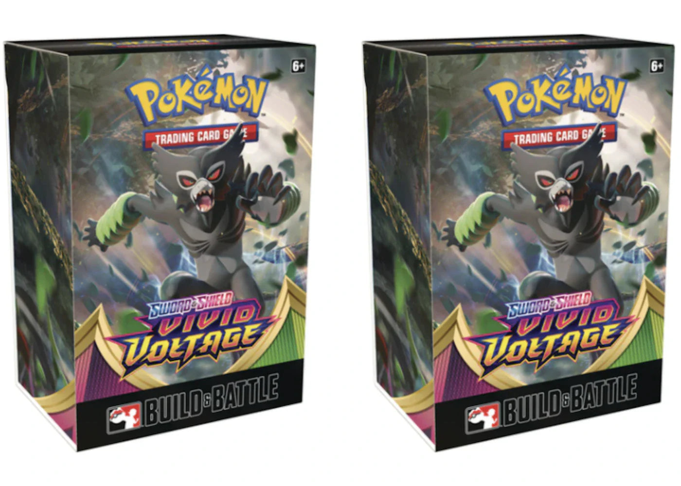 Pokémon 2020 Pokemon TCG Sword & Shield Vivid Voltage Build & Battle Box Pre-Release 2x Lot