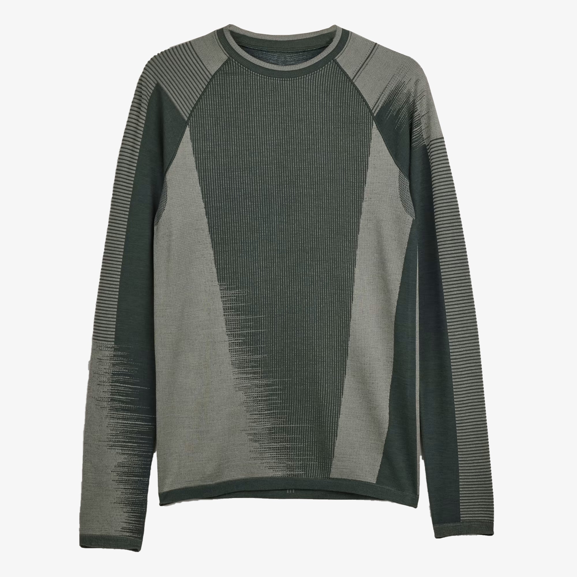 Y-3 | Engineered Knit Long Sleeve Baselayer Tee { Wonder Silver - view 3