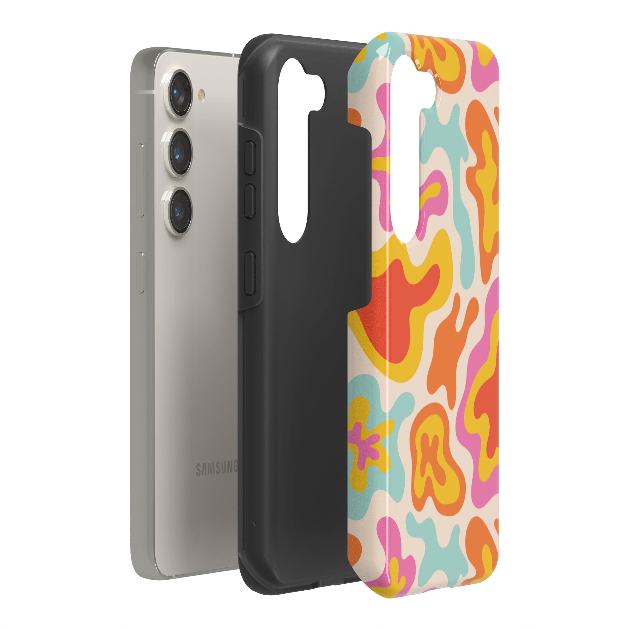 Casetry Tropical Color Splash | Abstract Retro Samsung Case - view 18
