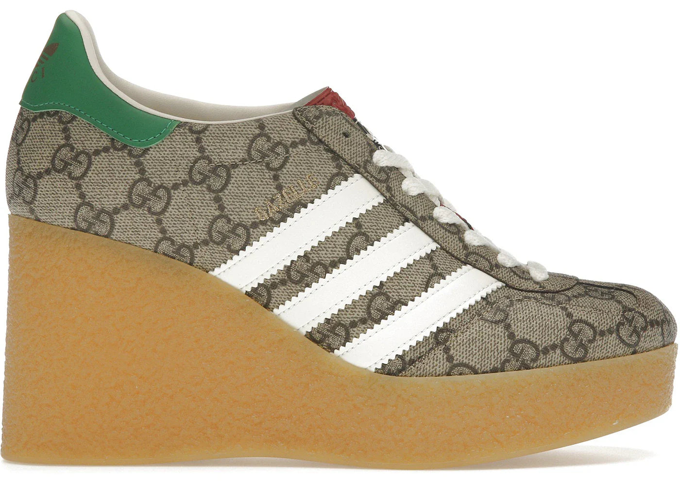 Adidas Gazelle Adidas X Gucci Gazelle Wedge Beige Gg Monogram (Women'S)