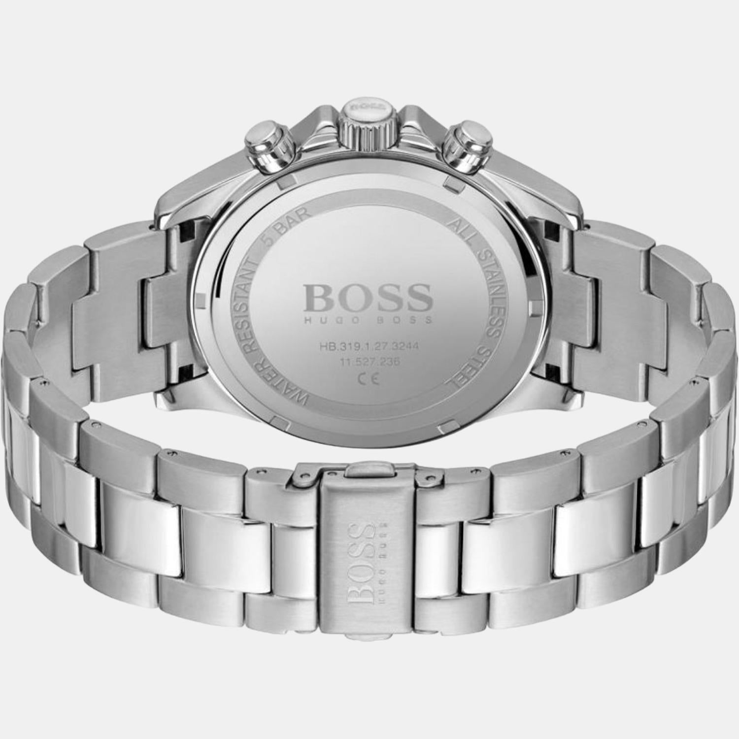 Boss Hero Men Quartz White Dial Chronograph Stainless Steel Watch 1513875 - view 4