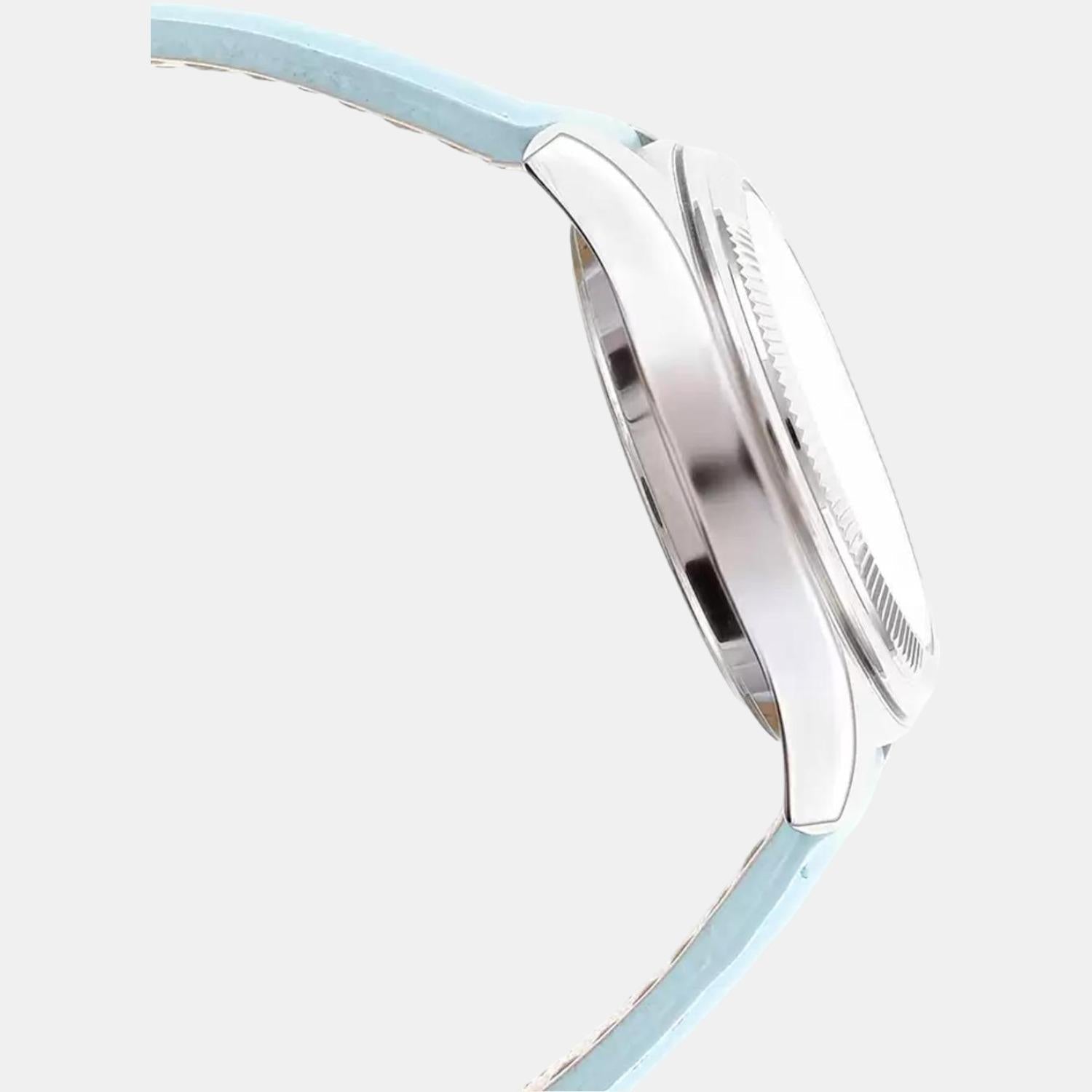 Casio Enticer Women Quartz Blue Dial Chronograph Leather Watch A1579 - view 4