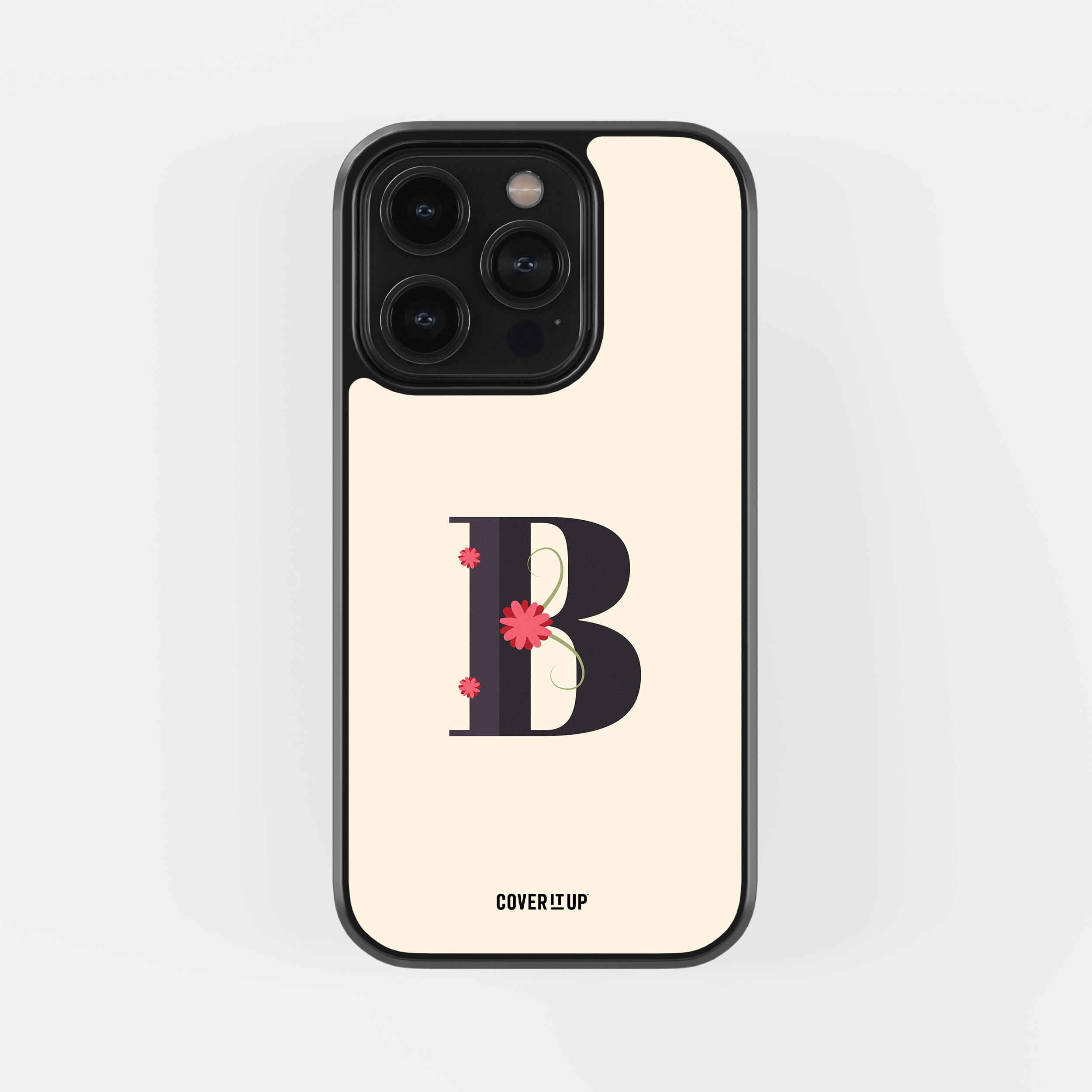 Design Phone Cases Limited Edition Floral Initial Glass Case - view 5