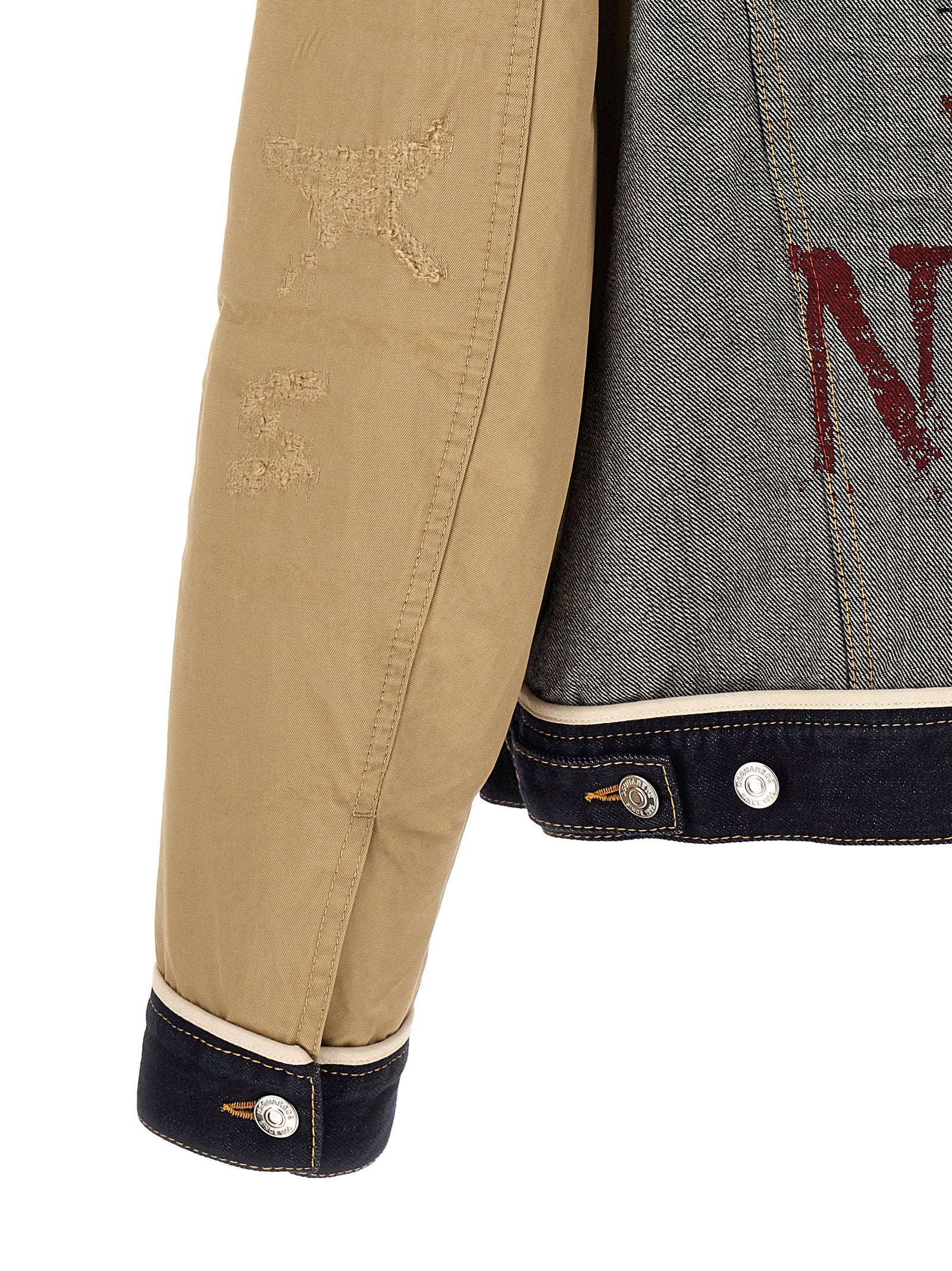 Dsquared2 Two-material Denim Jacket – 100% cotton - view 4
