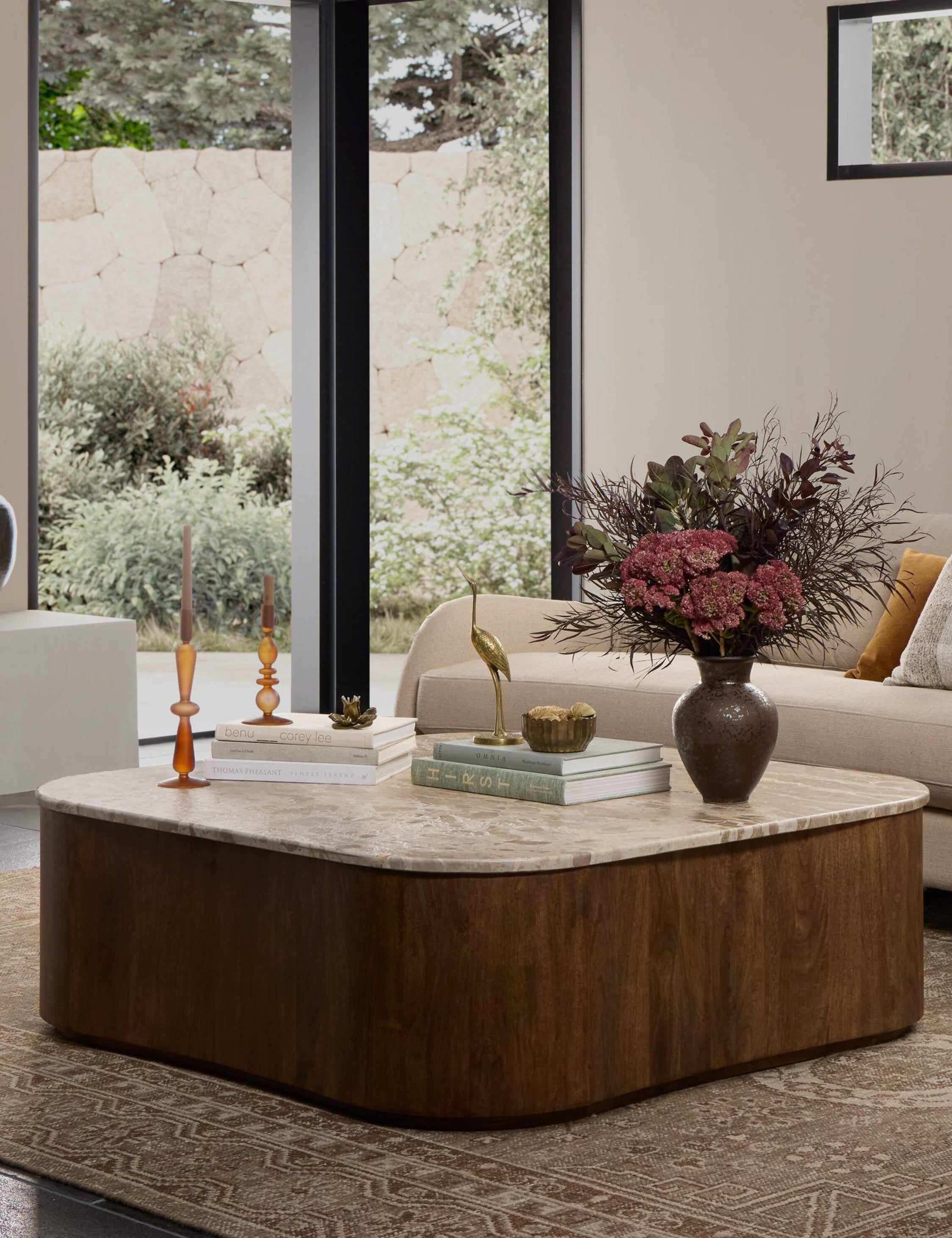 Lulu and Georgia Kamina Round Coffee Table by Amber Lewis x Four Hands - view 2