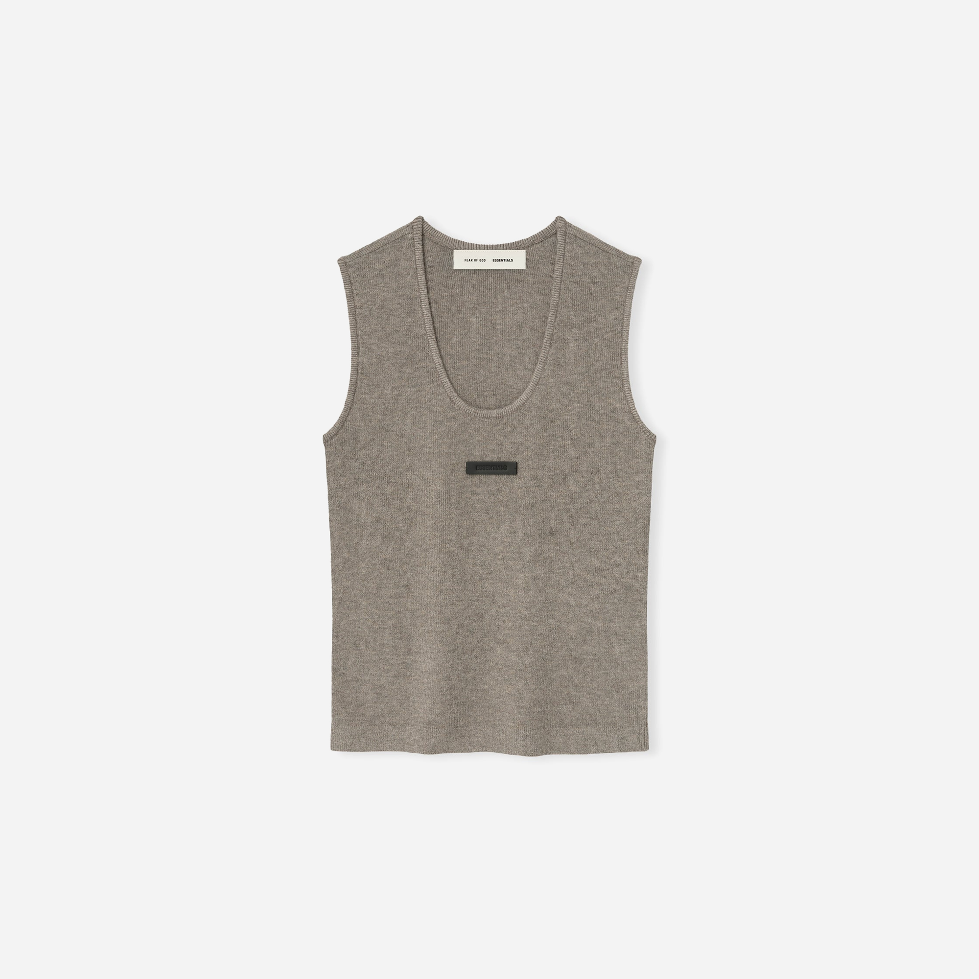 Fear Of God Essentials SS25 Womens Soft Rib Knit Tank- Homestead Heather