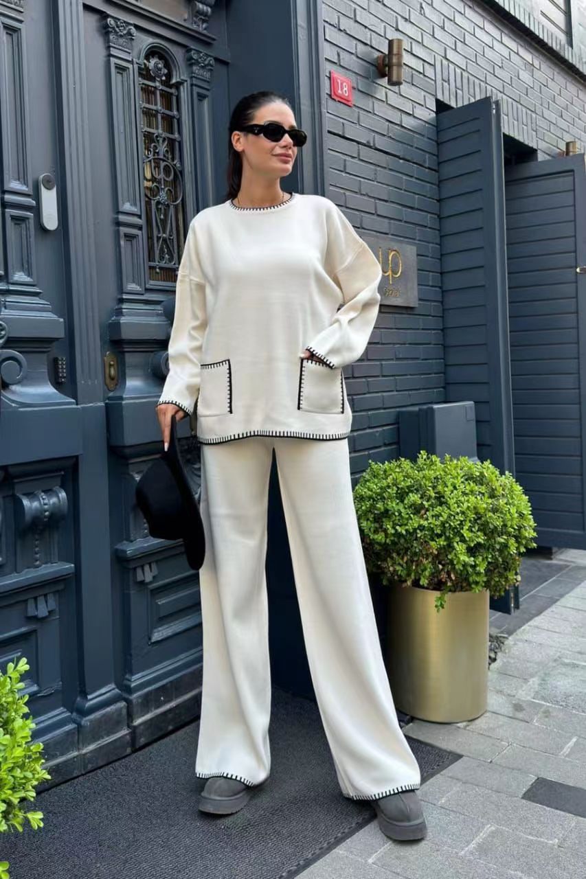 Alamode By Akanksha Sally Luxe Winter Coord Set- Set of Top and Pants - view 3