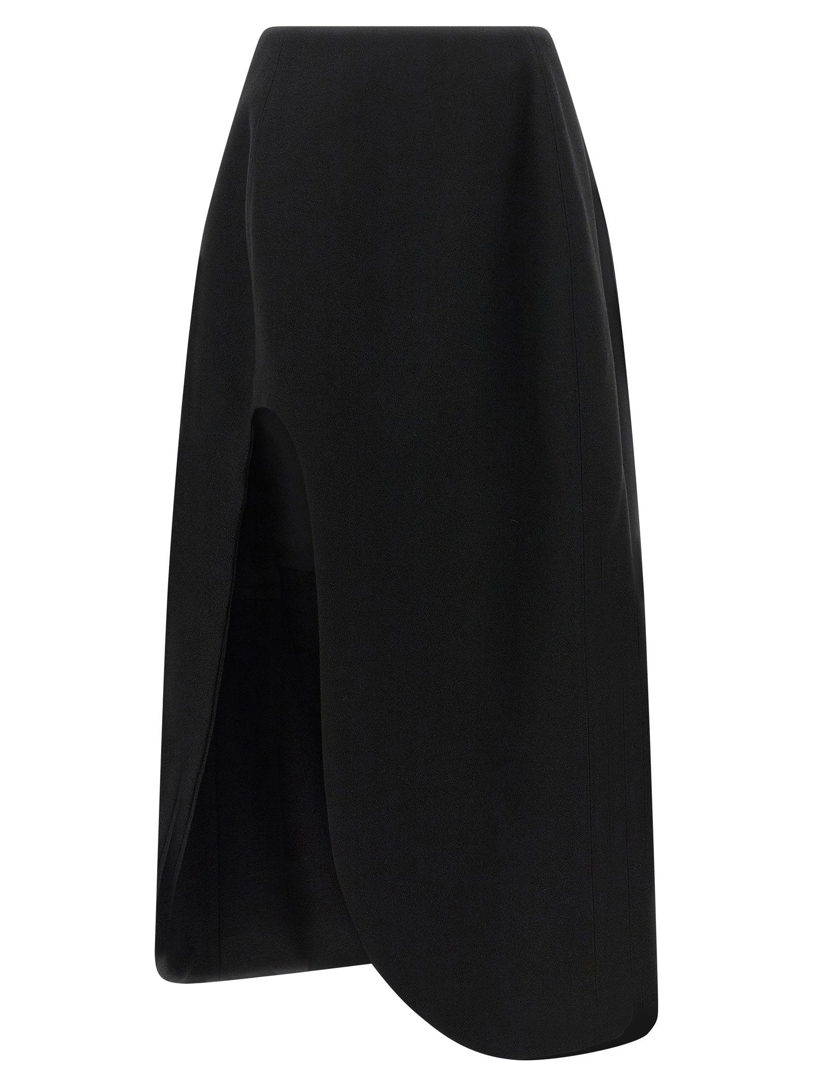 Jil Sander Skirt 158 Slit Skirt – 100% virgin wool