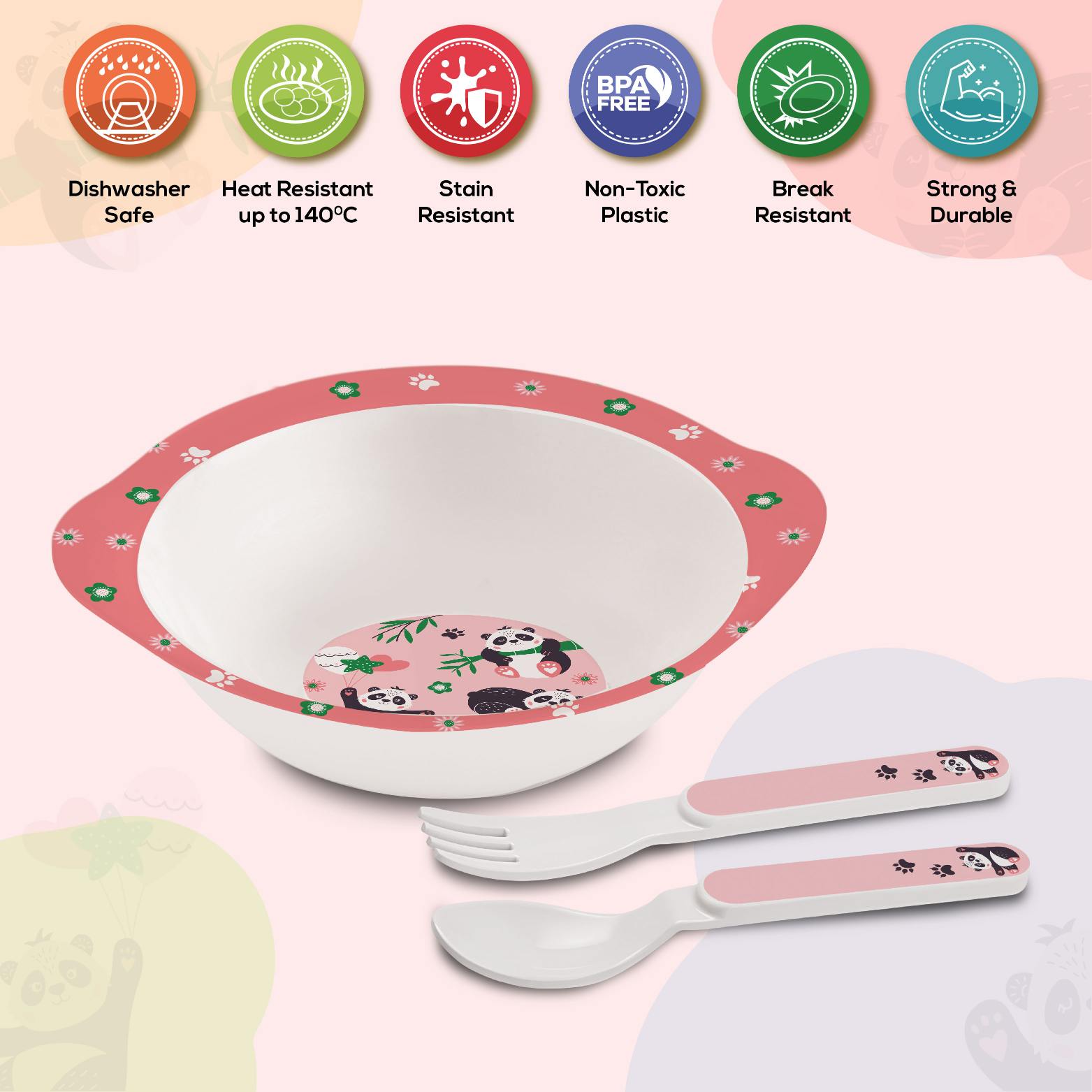 Cello Cereal Kids Melamine Bowl, Set of 3 - view 3