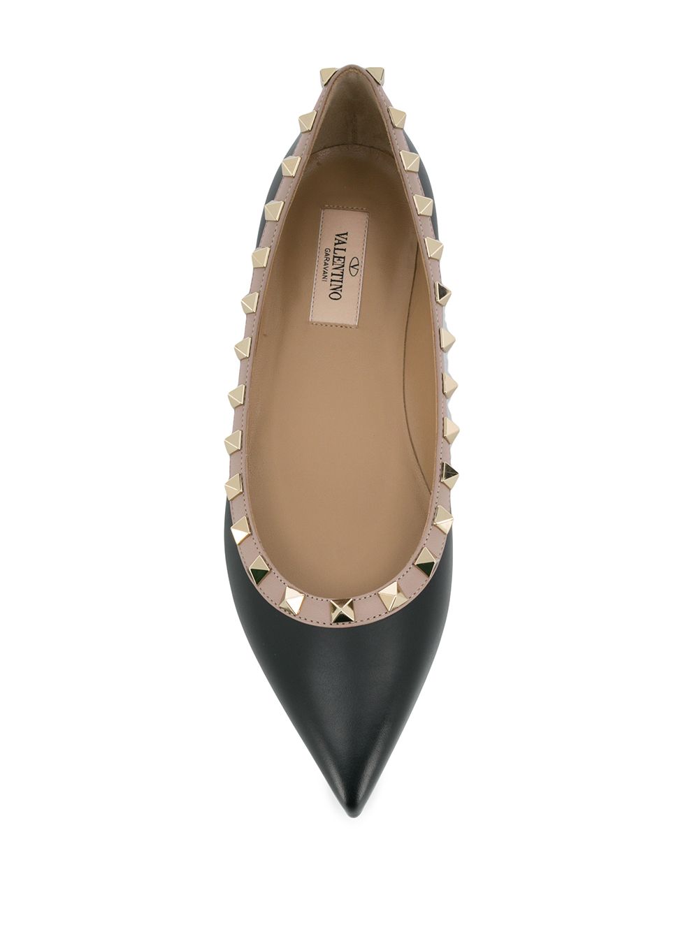 Valentino Garavani Patent Rockstud Ballet Flat - view 2